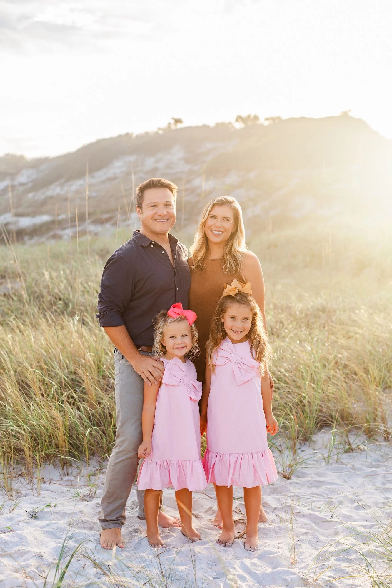 sunset family pictures in hanna park fl