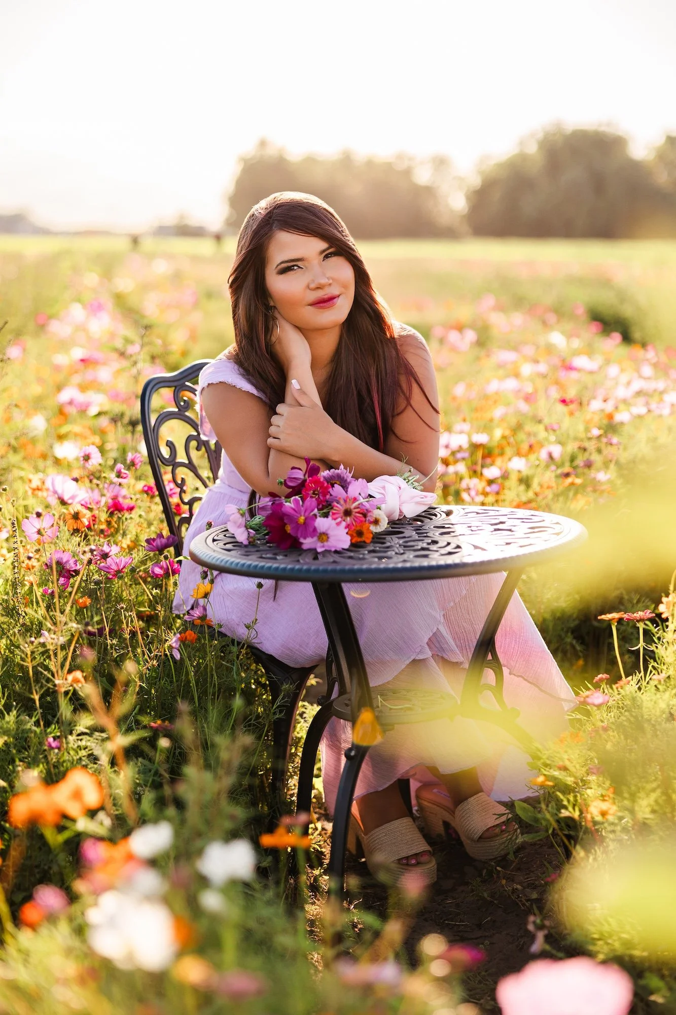 dreamy wildflower photoshoot near Jacksonville fl