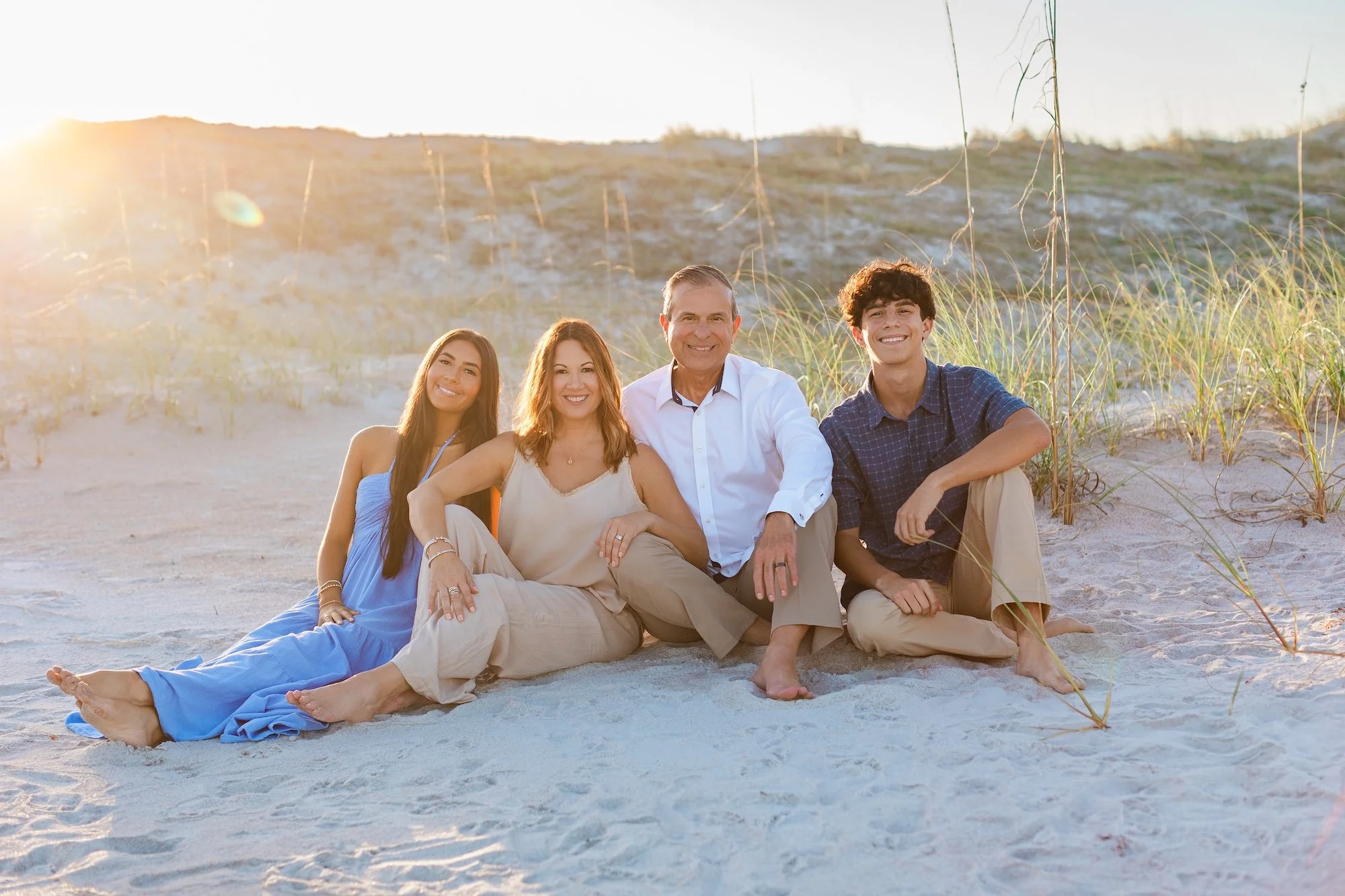 posing and picture ideas for families with adult children in Ponte Vedra fl