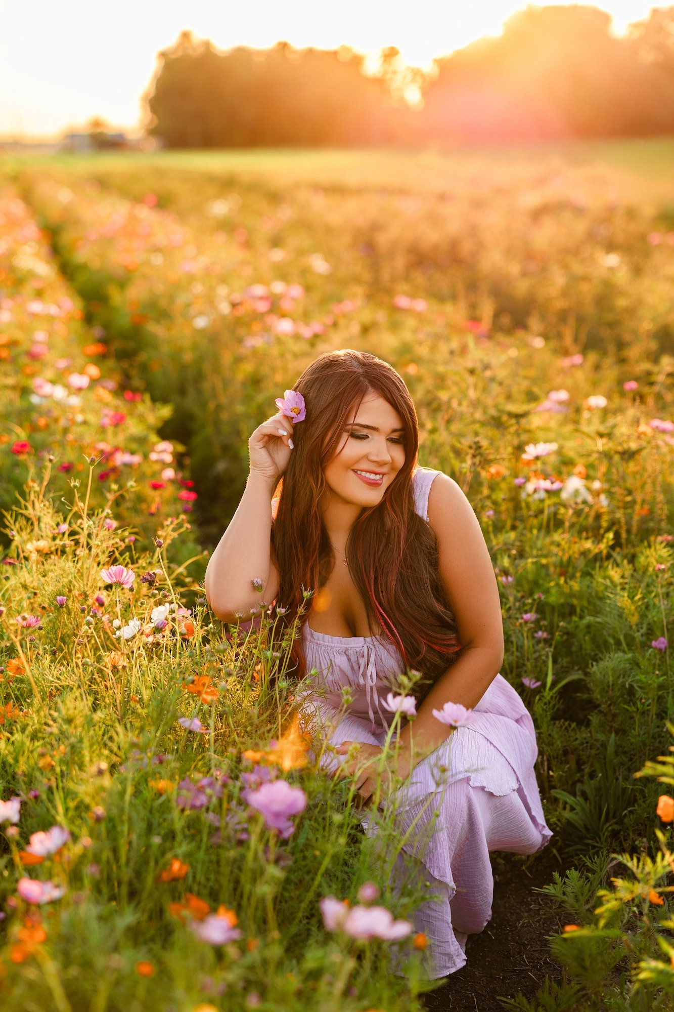 high school senior pictures in parker flowr farm near st.augustine fl.jpg