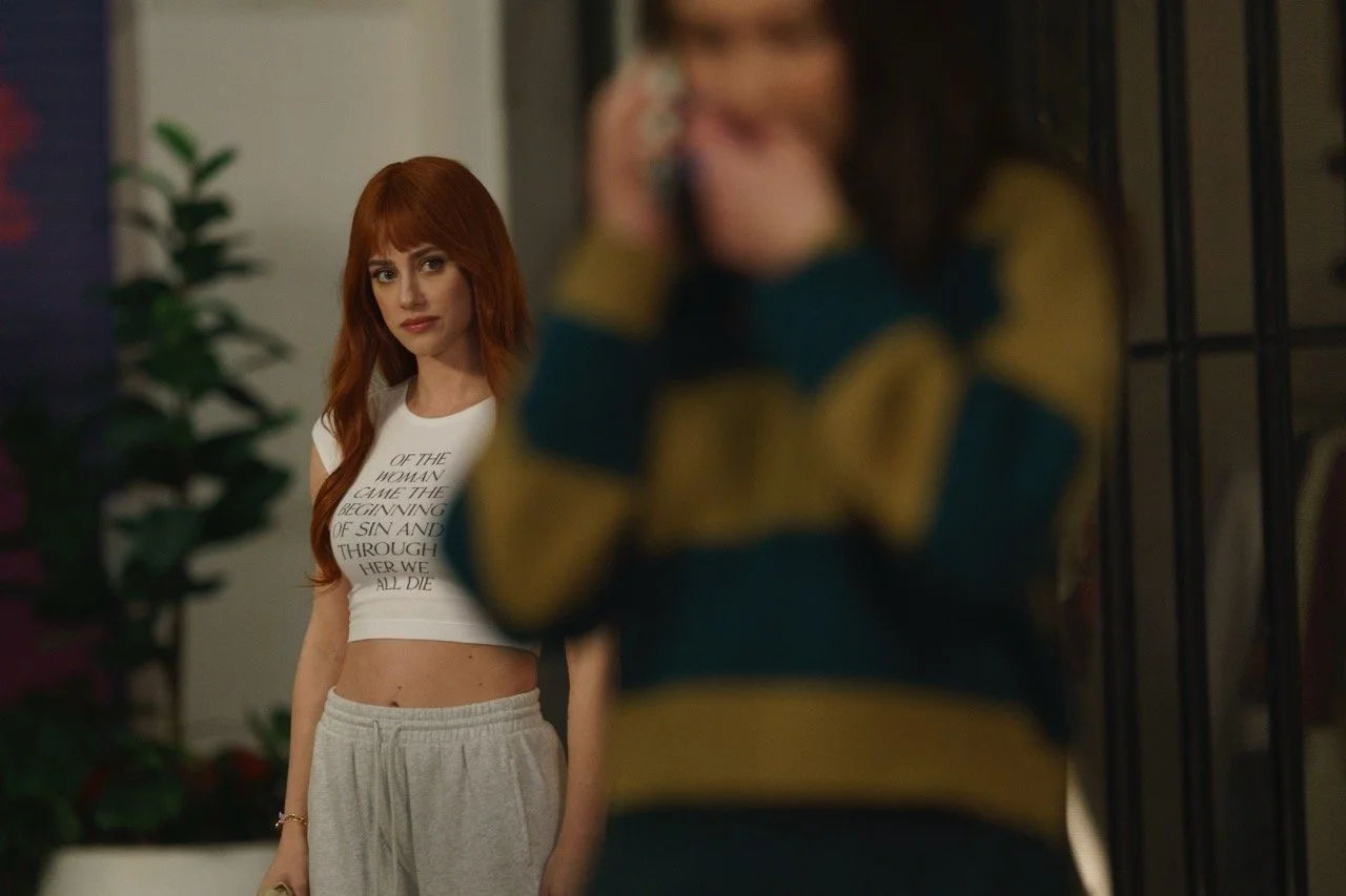 Lili Reinhart and Lola Tung in Meredith Alloway’s FORBIDDEN FRUITS. Courtesy of Sabrina Lantos. An Independent Film Company and Shudder Release