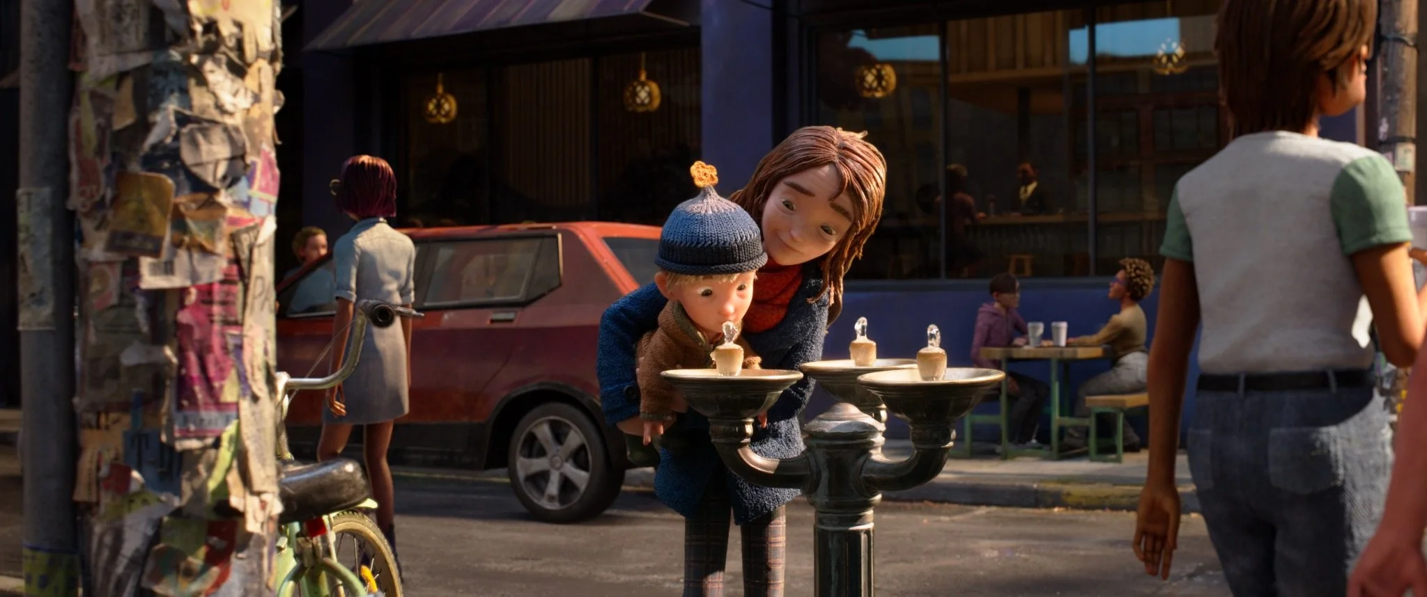 Peyton Elizabeth Lee as Prue McKeel and Arthur Knight as Mac in LAIKA’s Wildwood | Courtesy of Laika