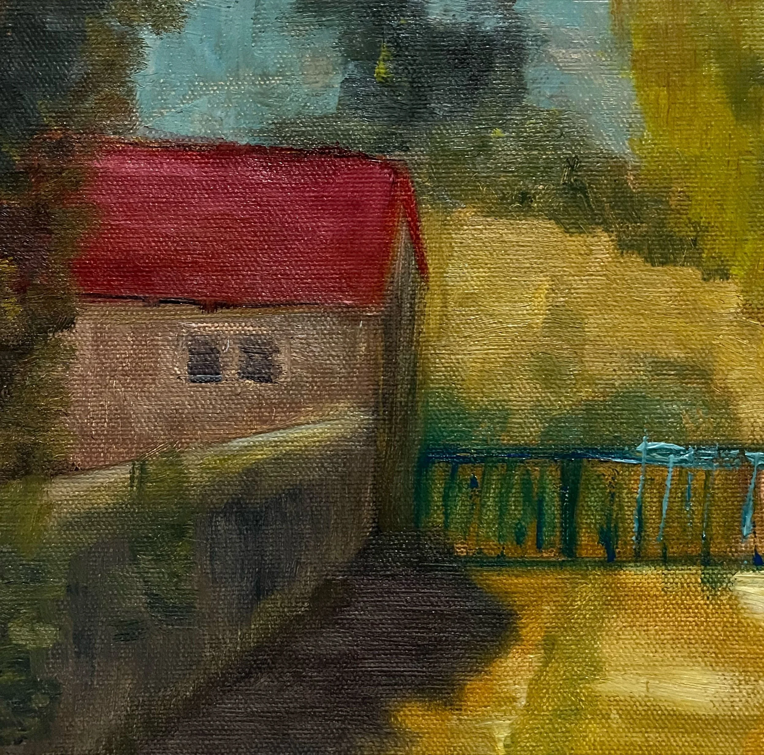 The blue fence