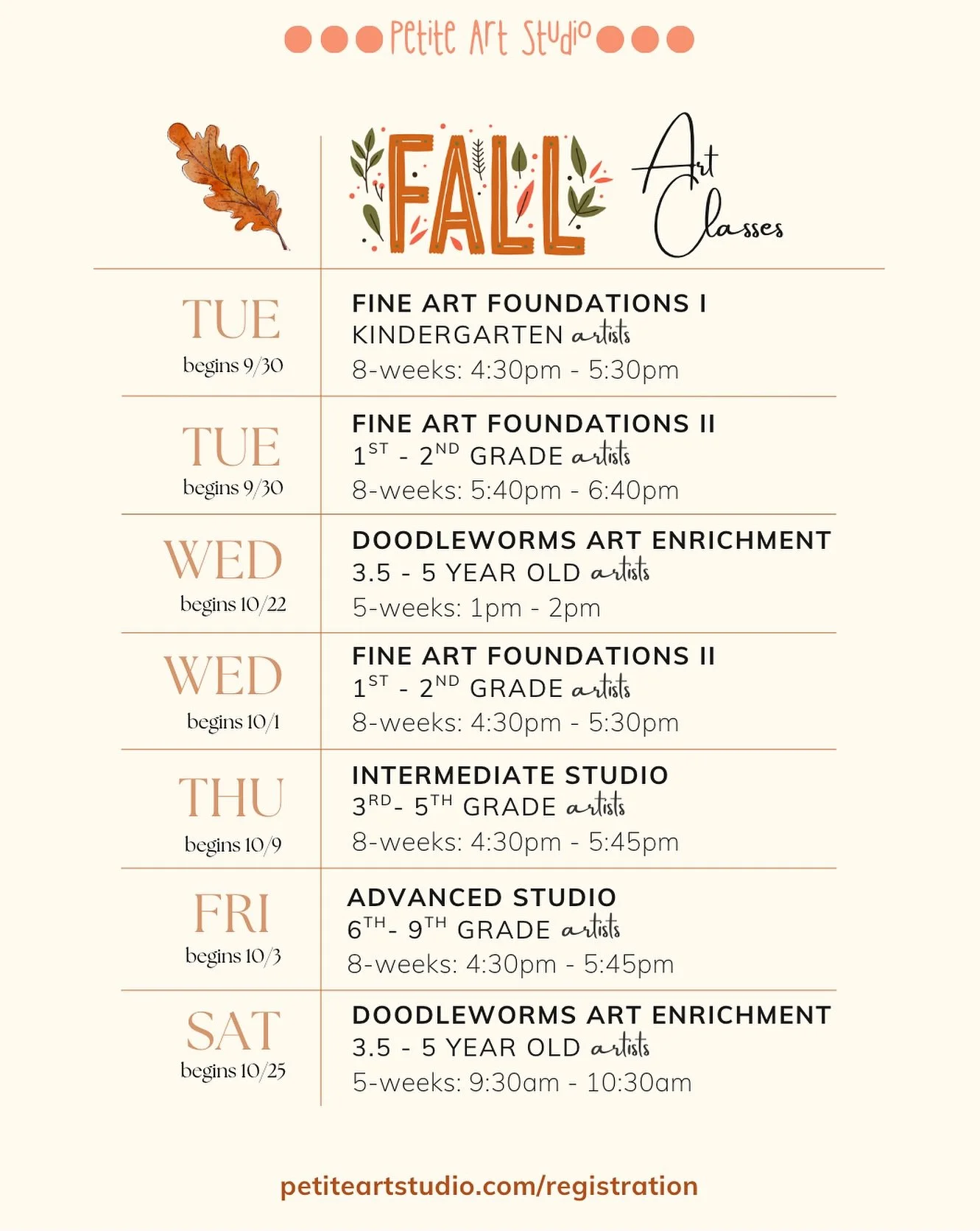 We&rsquo;d love to see you at the studio 🍂🍃

#westchesterkids #katonah #katonahmoms #lewisboro #southsalemny #goldensbridgeny #bedfordny #poundridgeny #northsalemny #somersny #northernwestchester #arteducation #artstudio #arted #elementaryart 
@kat