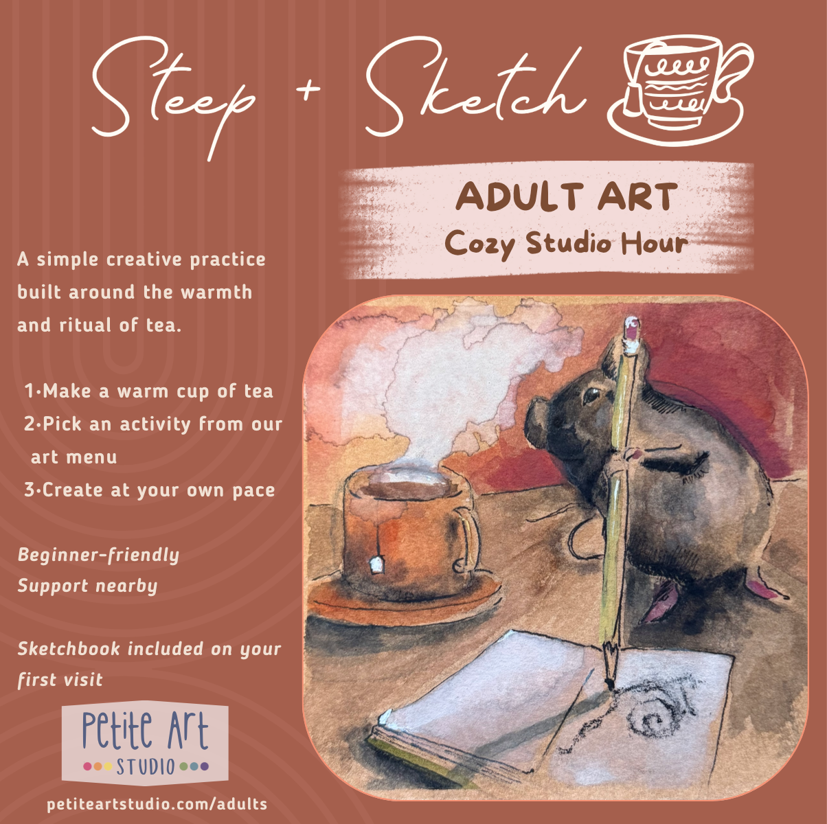 Steep + Sketch: Adult Art Night