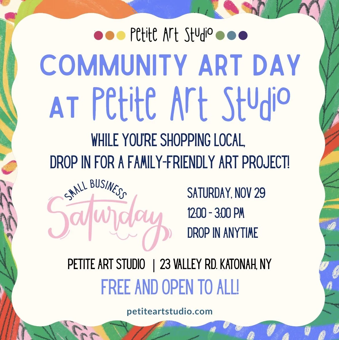 Community Art Day at Petite Art Studio