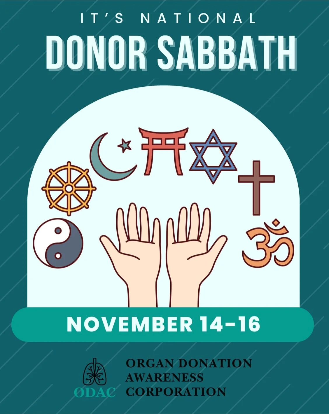 Today marks the first day of National Donor Sabbath 2025, a meaningful three-day observance that connects individuals of many faiths to reflect on the importance of organ donation!! #nationaldonorsabbath #organdonation #organdonationeducation