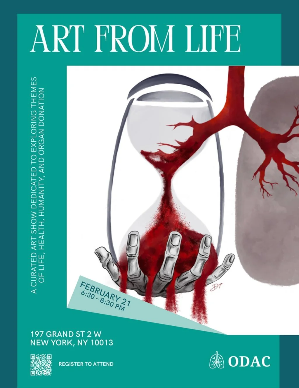 Join us for Art From Life, a curated art show highlighting the intersection of life, health, humanity, and organ donation.
Through creative expression, we aim to spark conversation, awareness, and impact.
Link in bio to register!
📅 Feb 21 | 6:30-8:3