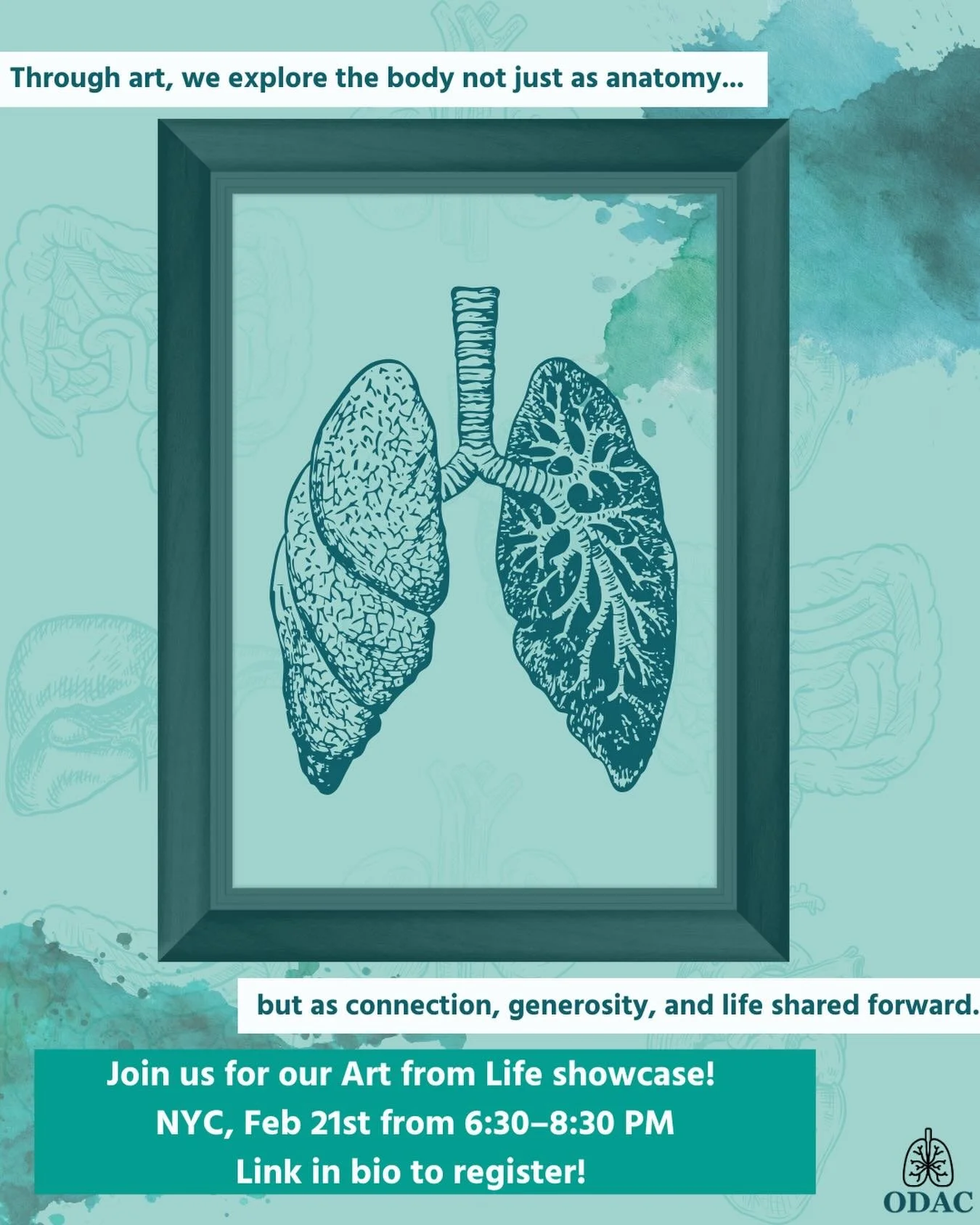 Join us for Art From Life, a curated showcase exploring organ donation through artistic expression. 🎨
📅 Feb 21 | 6:30&ndash;8:30 PM
📍 NYC
🔗 Link in bio to register