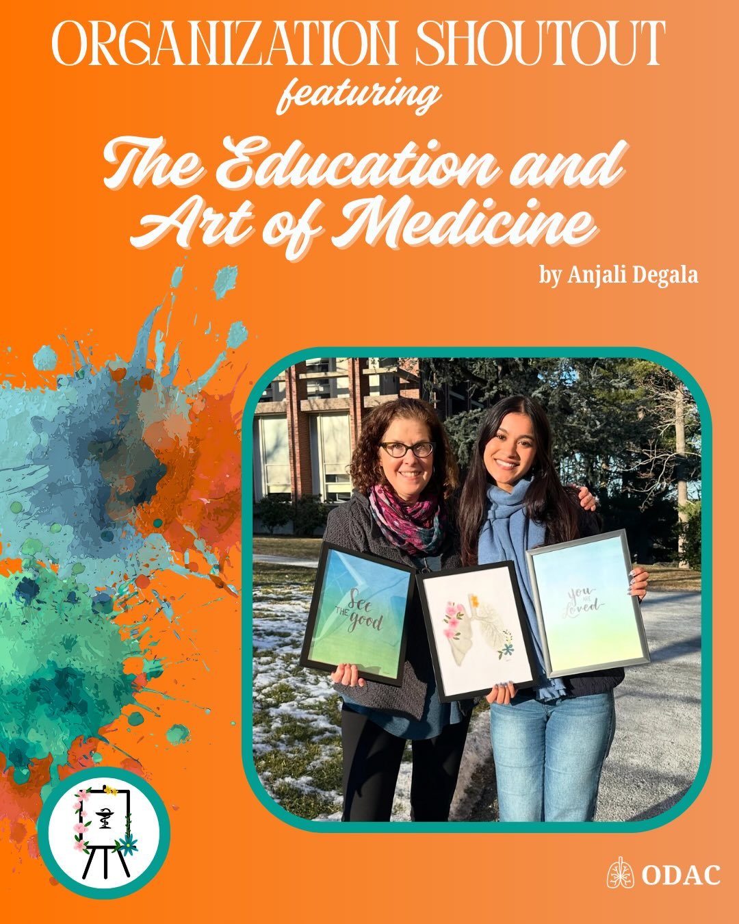For our first organization shoutout of YAM, we&rsquo;re highlighting The Edication and Art of Medicne (TEAM) by Anjali - a student-led organization that combines art, medicine, and mental health advocacy.
TEAM by Anjali uses anatomical artwork as a f