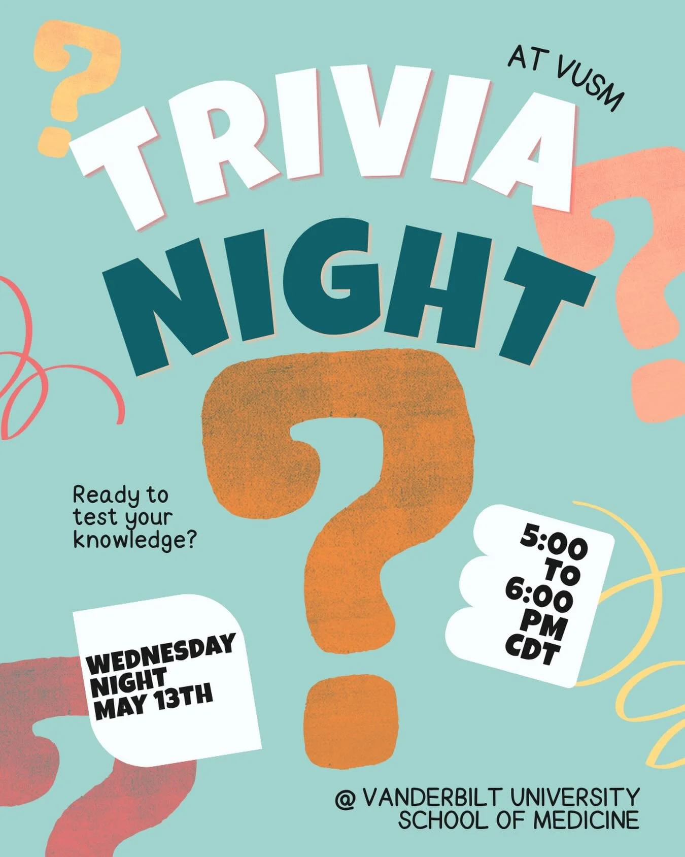 ODAC&rsquo;s branch at Vanderbilt University School of Medicine is hosting a trivia night tomorrow, May 13th from 5-6pm CDT! It&rsquo;s a great opportunity to learn some ins and outs of transplant health and to dispel common myths regarding organ don