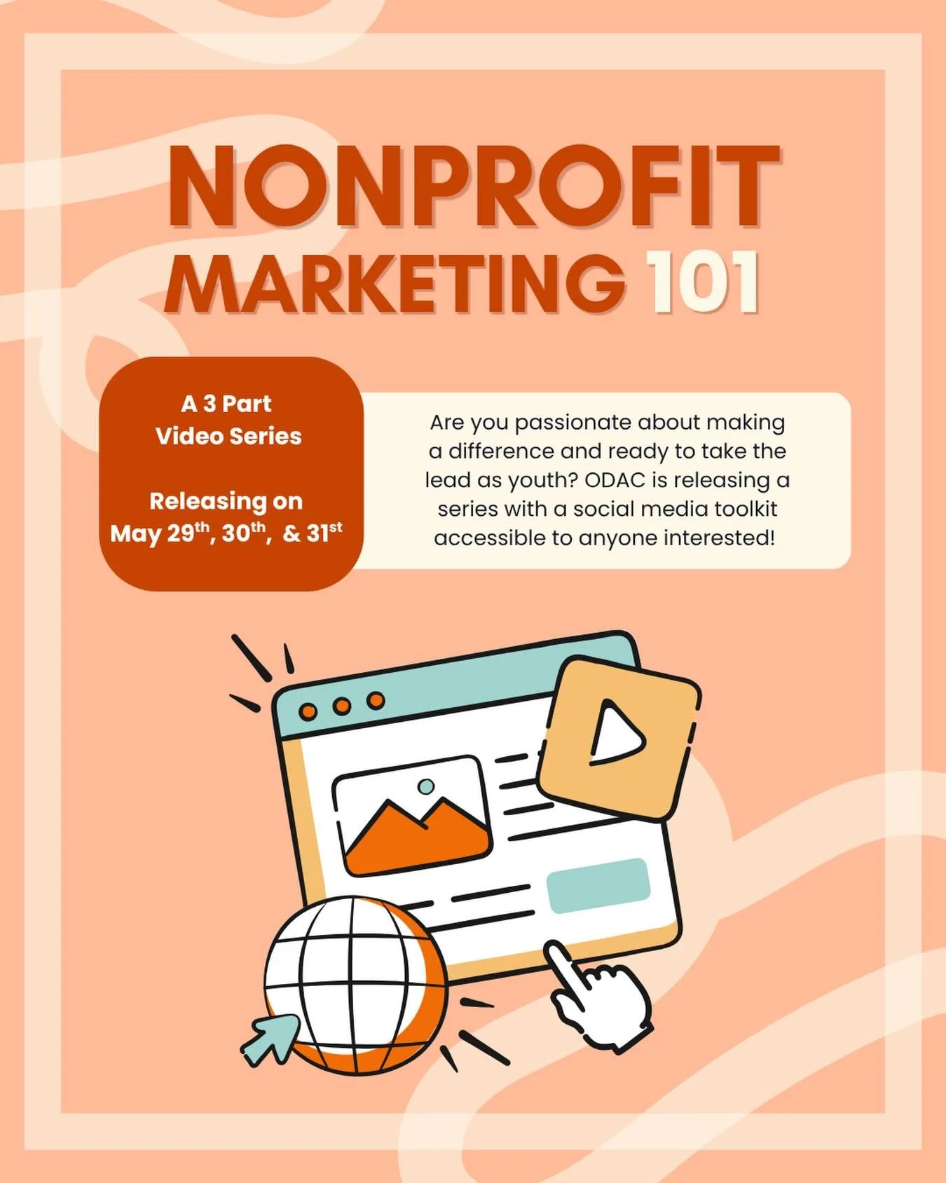 For Youth Advocacy Month, ODAC is releasing a 3 park Marketing 101 series dedicated to helping students who are interested in sharing their work with a larger audience. The series will include introductory information, steps to building a brand guide
