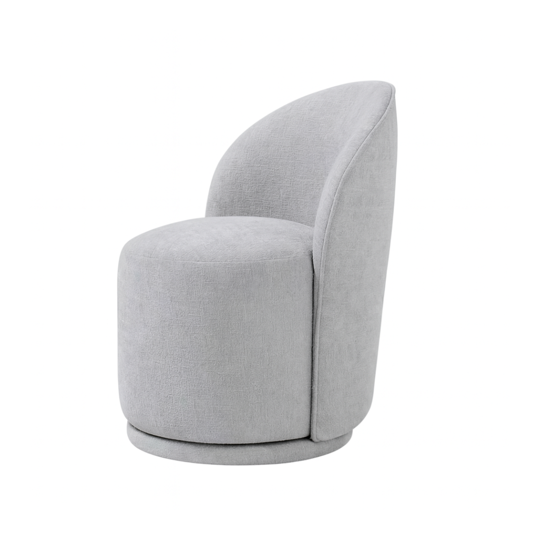 Swivel Upholstered Dining Chair (Grey) $220