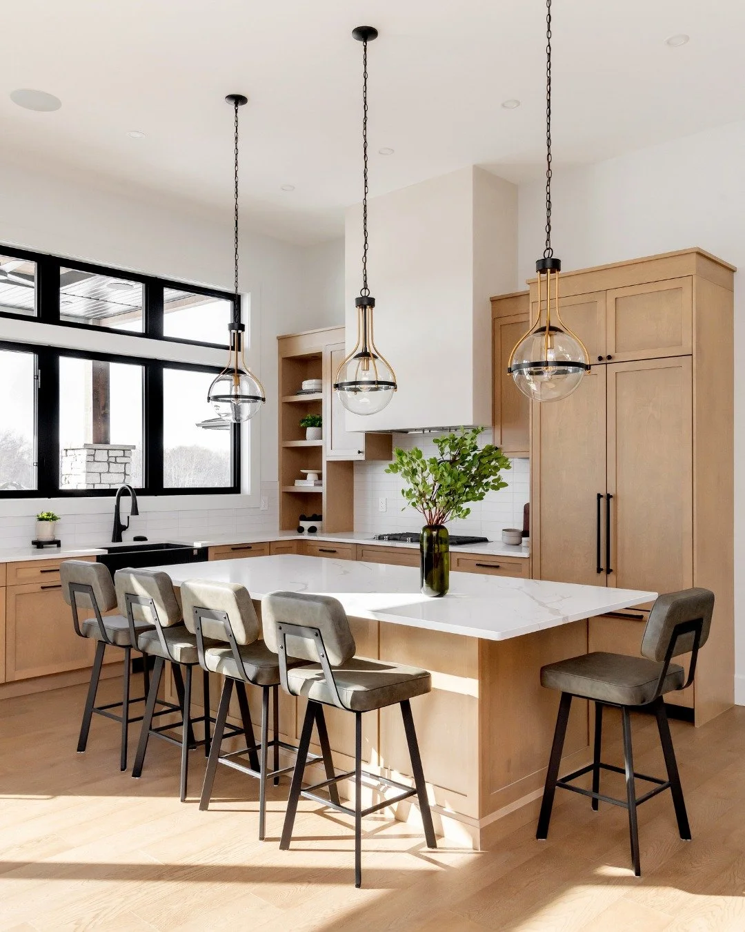 You're building your dream home and can only choose one:

A. Warm &amp; Timeless
B. Bold &amp; Playful
C. Modern Minimalist

Which kitchen are you picking? Drop your pick below!

📷: @dm_imagesphotography

#kitchendesign #saskatoonhomebuilder #custom