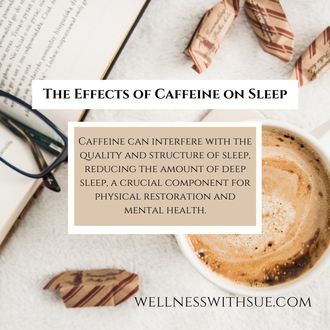 Consuming caffeine, especially in the afternoon or evening, can delay the timing of your body clock, making it harder to fall asleep.⁣
⁣
Caffeine consumption can lead to more frequent awakenings at night, disrupting the natural cycle.⁣
⁣
Poor sleep d