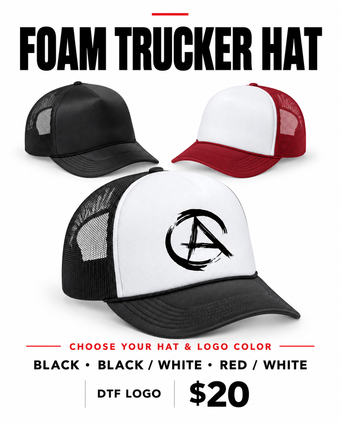 PORT AUTHORITY FOAM TRUCKER HAT