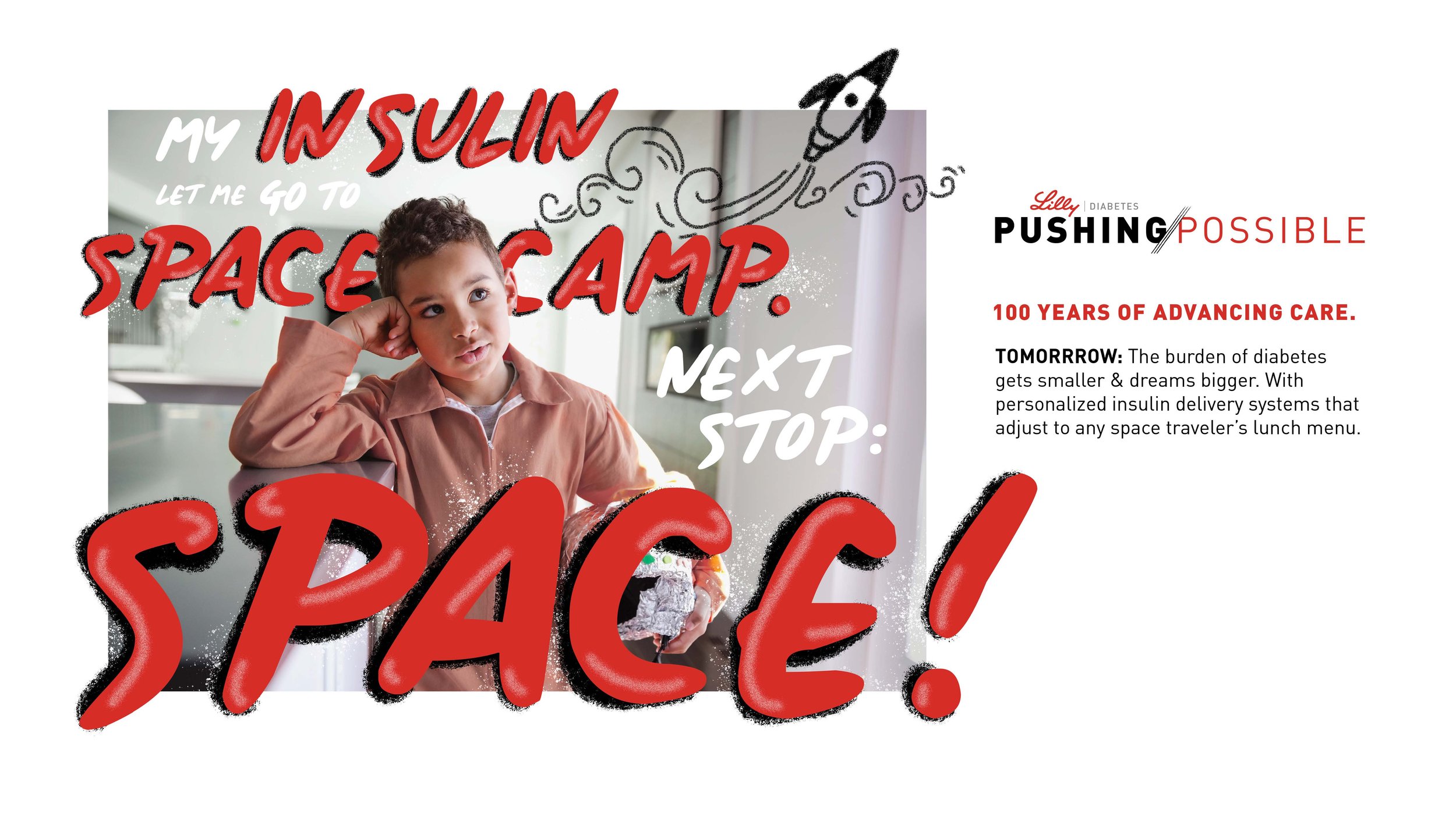 Lilly wanted a concept that celebrated the centennial of insulin’s invention by their founder, Eli Lilly. We created 10 concepts with manifestos, ad lobs and tactic exploration for each. Here are a few of the concepts we submitted to the client to ra