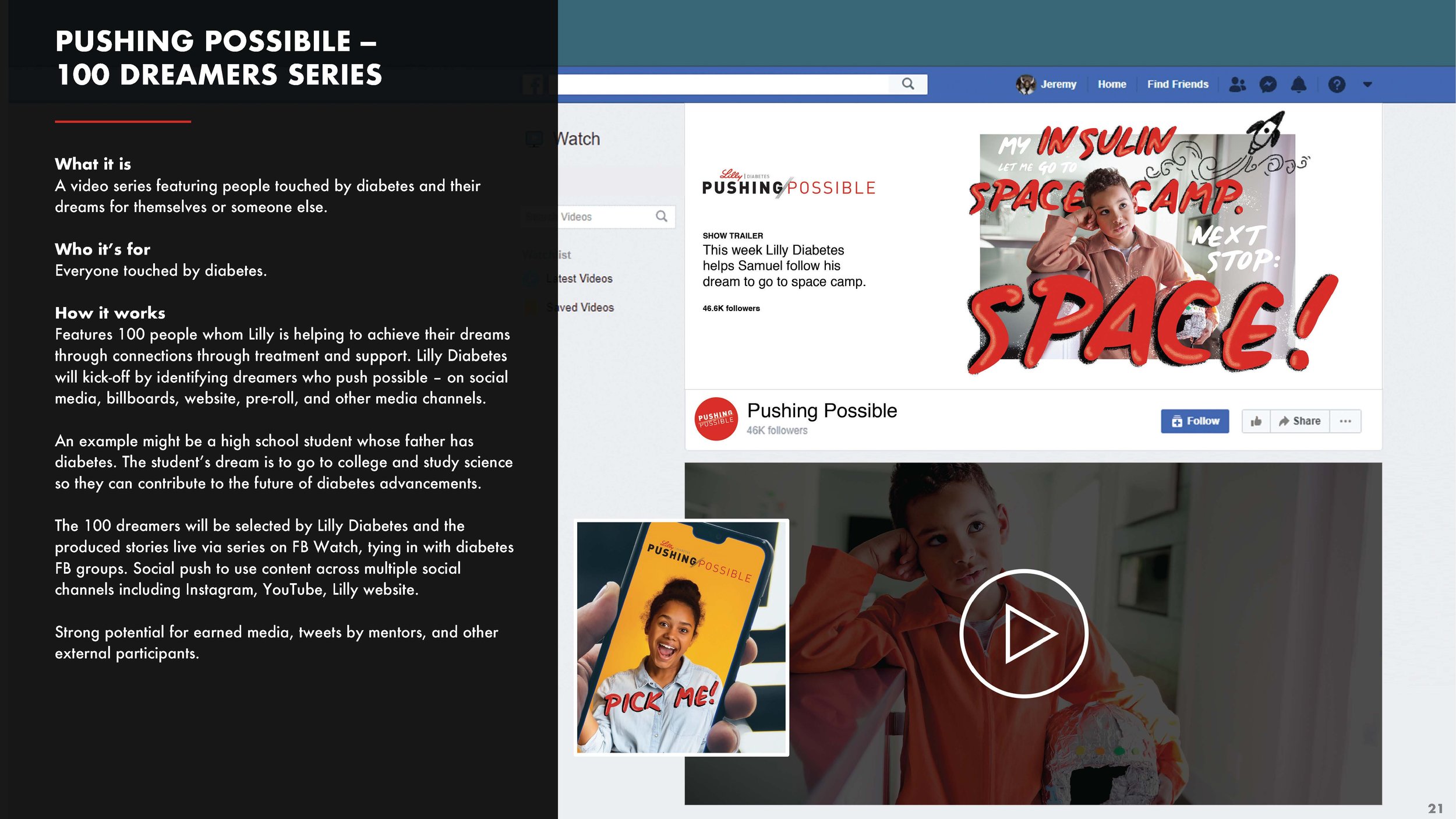 Lilly wanted a concept that celebrated the centennial of insulin’s invention by their founder, Eli Lilly. We created 10 concepts with manifestos, ad lobs and tactic exploration for each. Here are a few of the concepts we submitted to the client to ra
