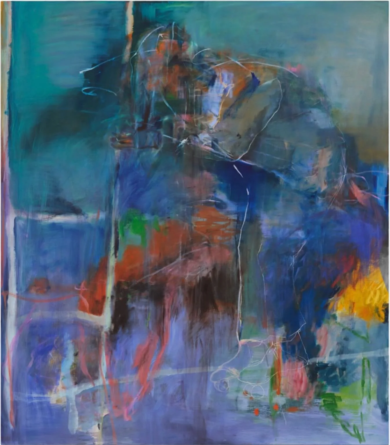 Tianyue Zhong
Exit, 2024
Oil on linen
170 x 147cm

Part of the permanent collection of AMOCA&nbsp;#amocawales

@tianyuezhong 

Tianyue Zhong (b. 1994, Chengdu, China) creates abstract paintings shaped by movement, memory and light. After relocating f