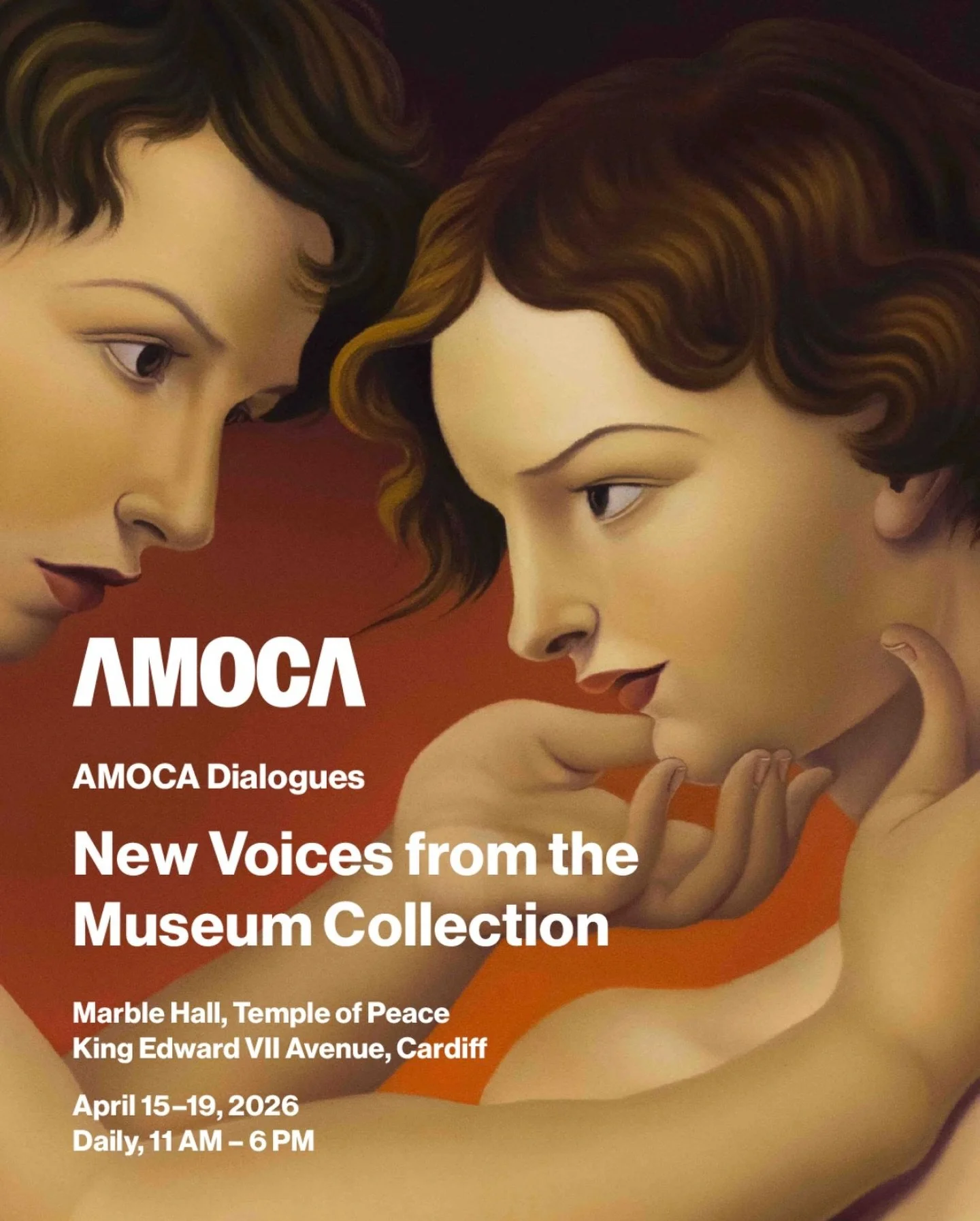 AMOCA (Artistic Museum of Contemporary Art) presents its second popup exhibition, &rsquo;AMOCA Dialogues Wales: New Voices from the Museum Collection&rsquo;, at the historic Marble Hall, Temple of Peace. Open: April 15&ndash;19, 2026

Following its 2