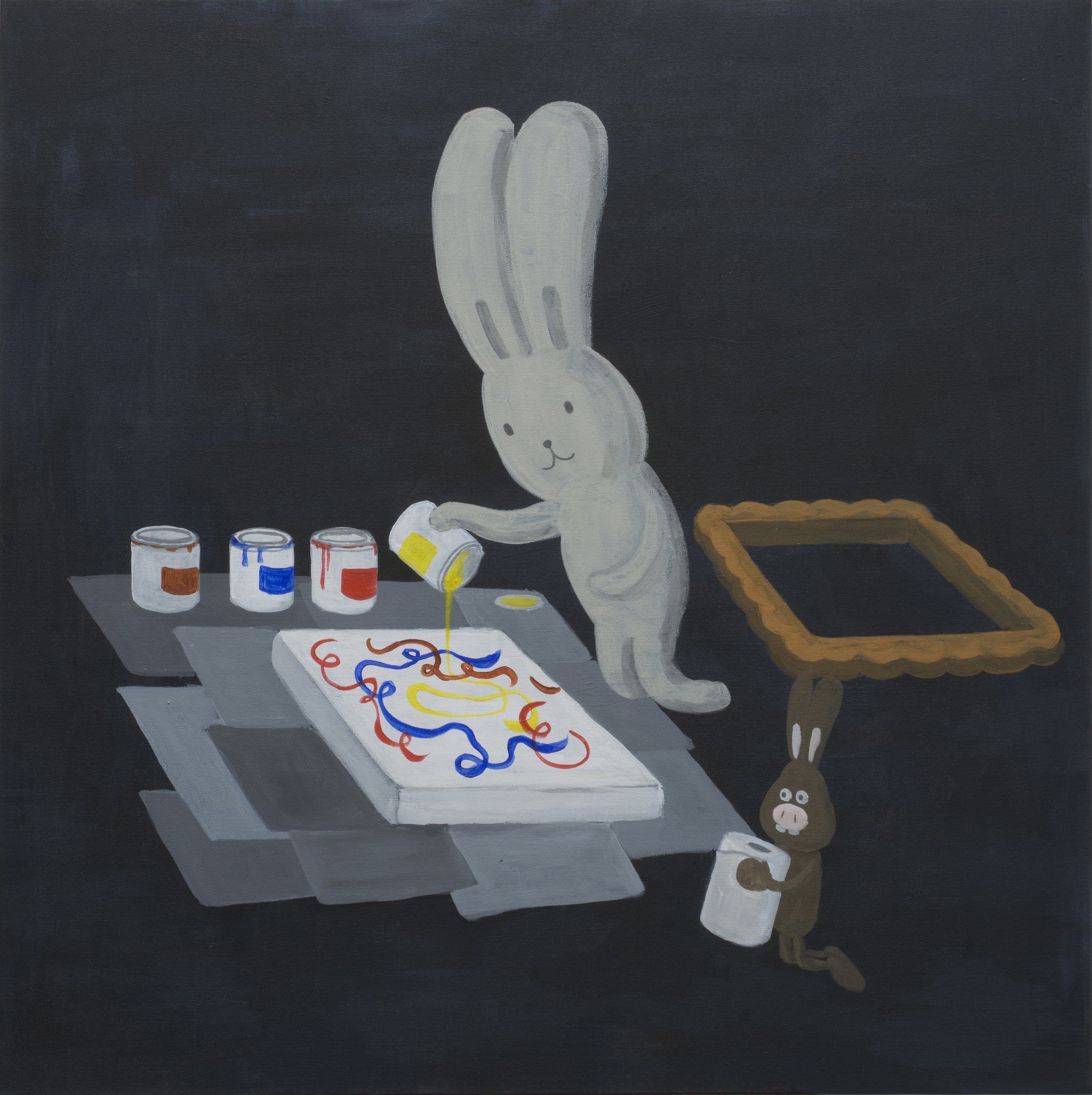 Atsushi Kaga, Usacchi Pouring Paints Over The Assistant Robert