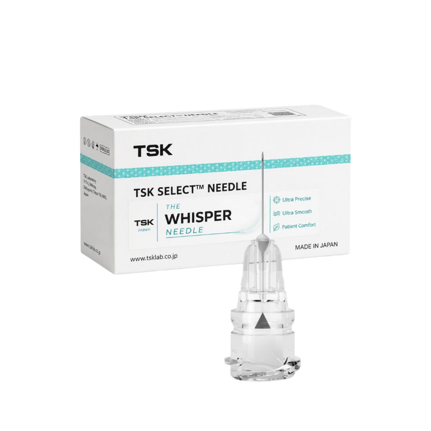 TSK Select Whisper Needle 34g - Low Dead Space (Box 100)
