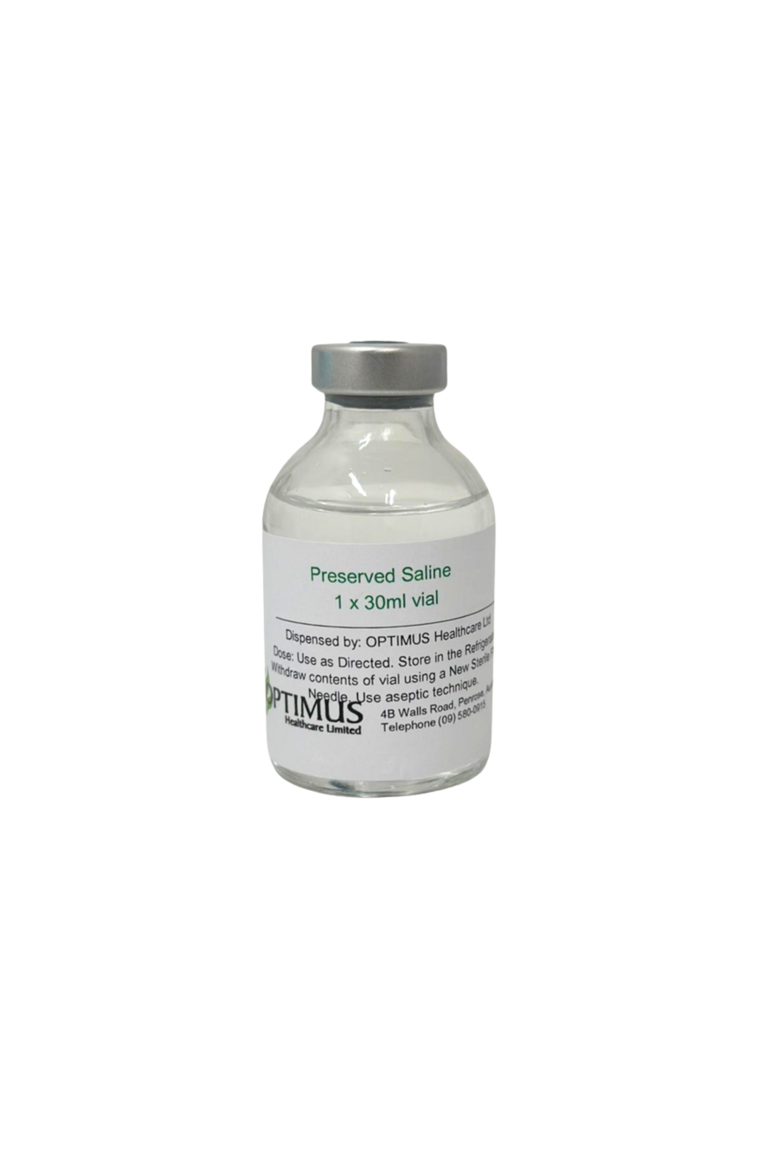 Preserved Saline (30ml Vial)