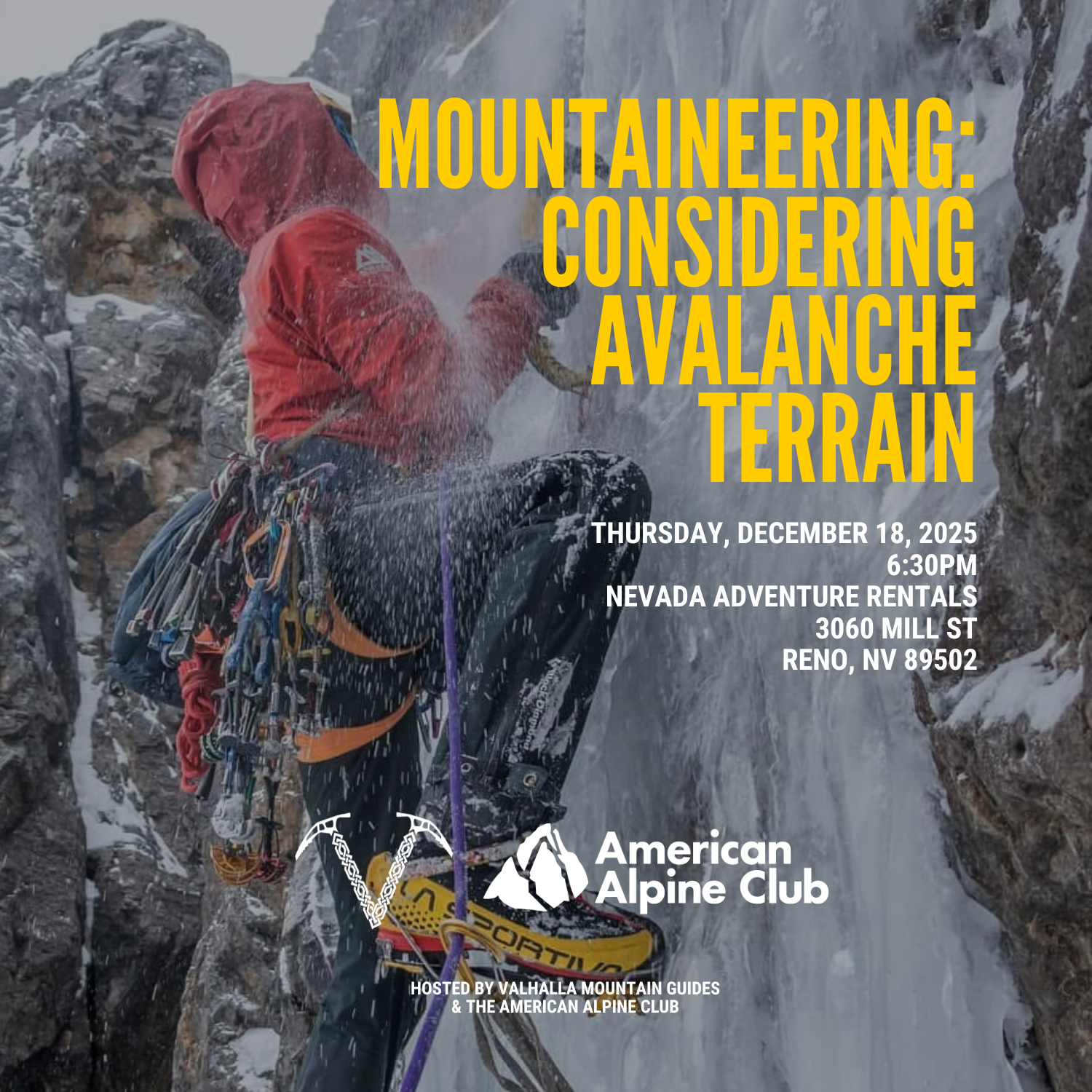 Mountaineering: Considering Avalanche Terrain