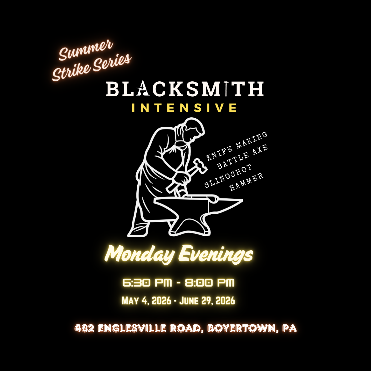 Forge Your Own Path || Monday Evenings || 6:30pm-8:00pm