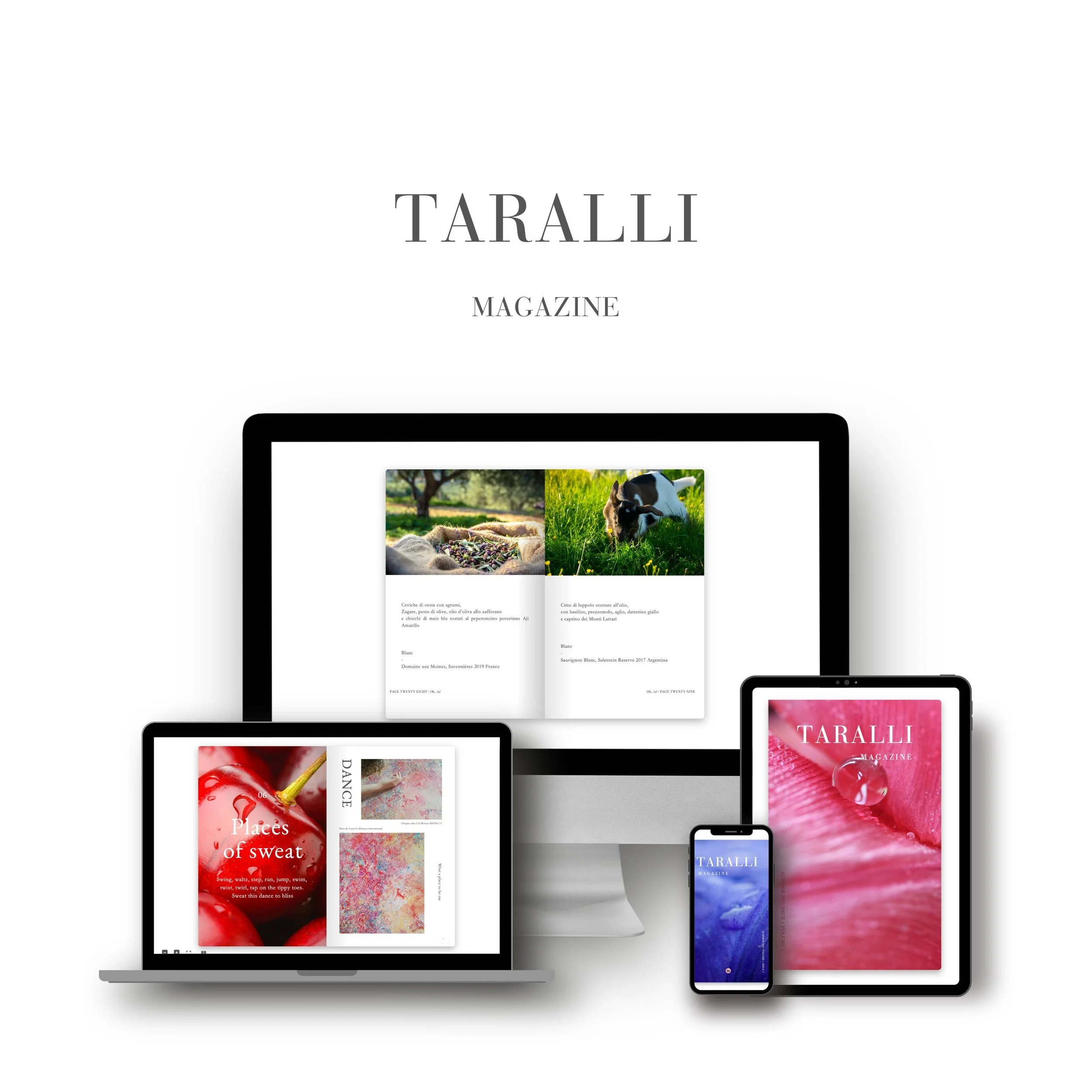 The first issue of Taralli Magazine