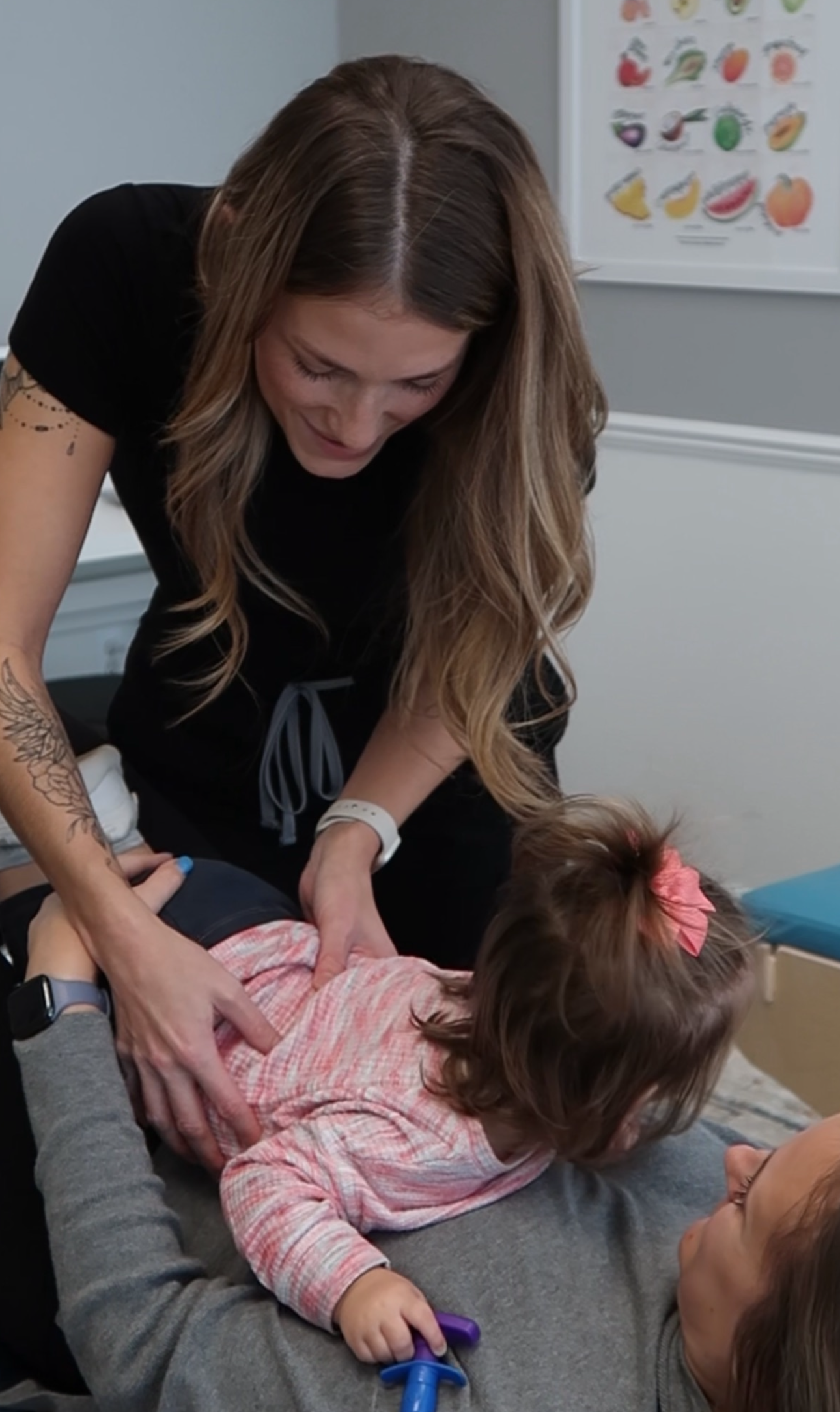 Dr. Rachel Marr offers chiropractic care for moms and babies.