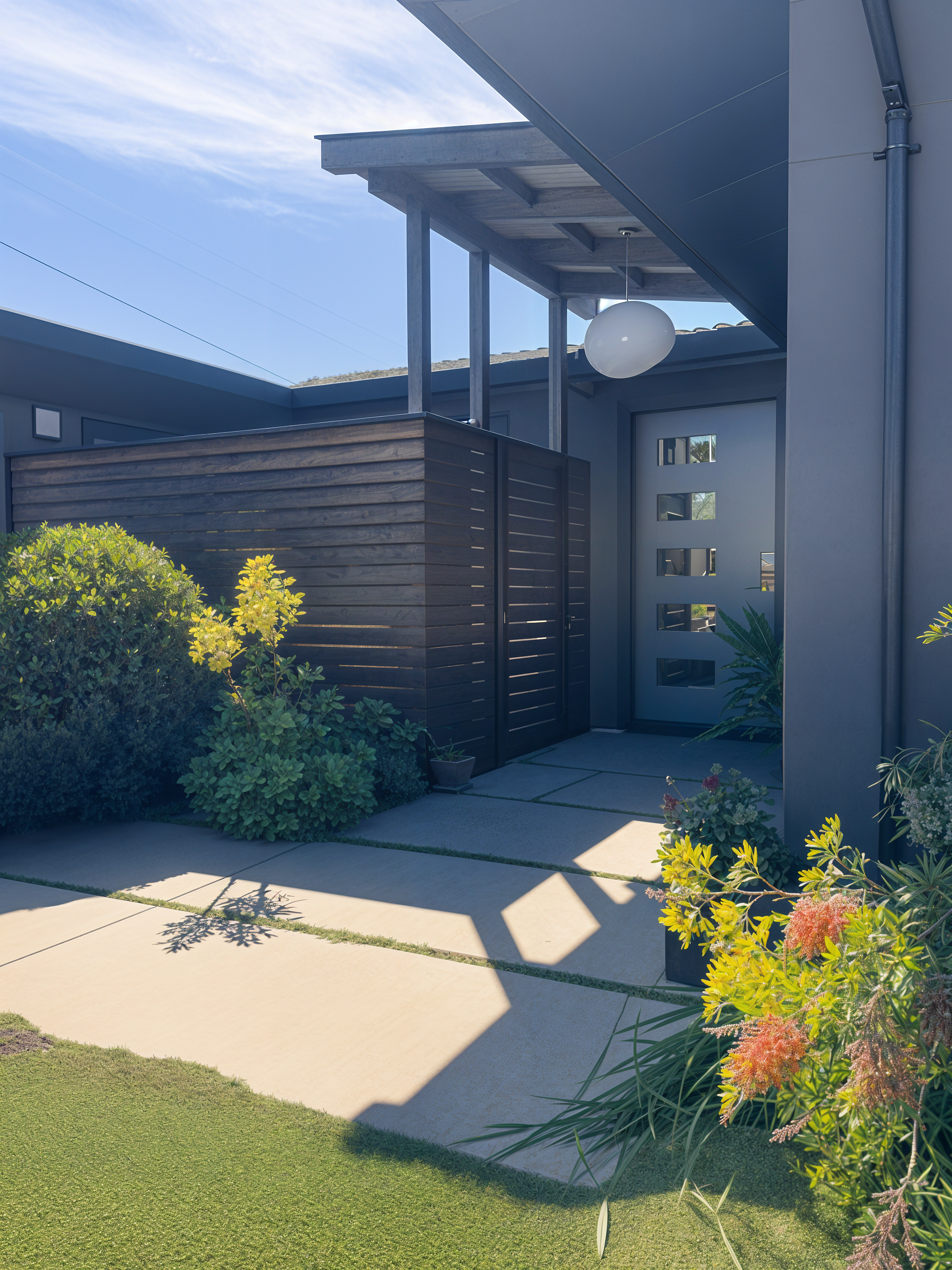 modern door entry renovation