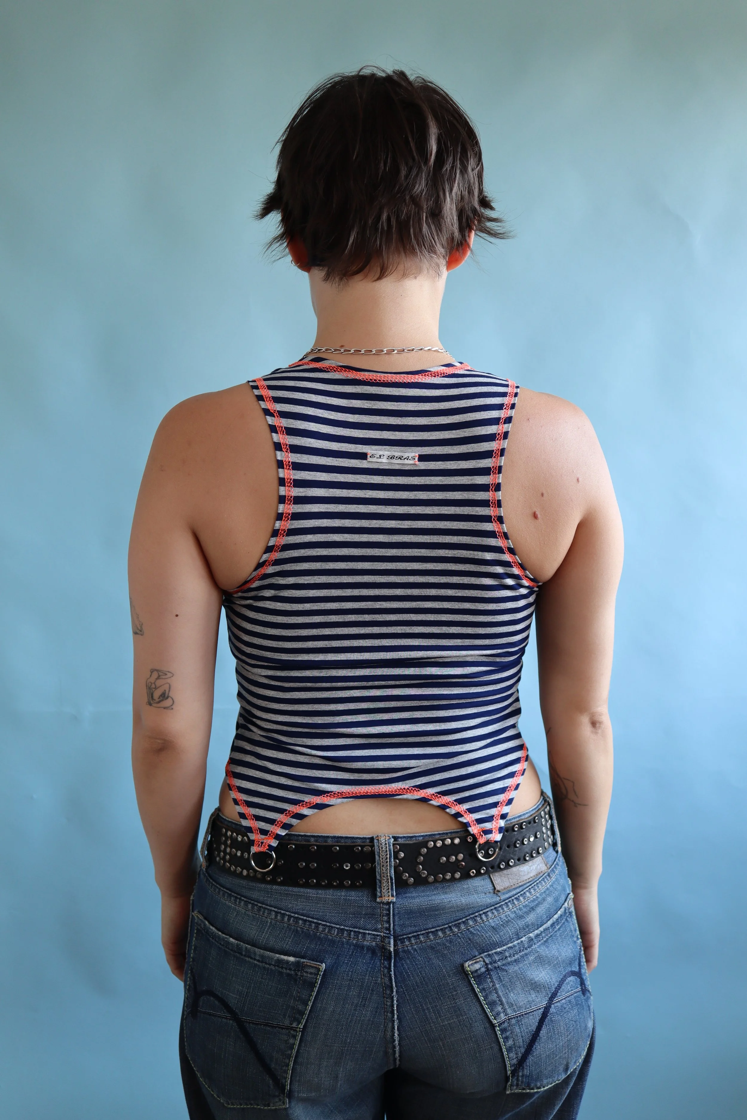 light orange&grey  tank