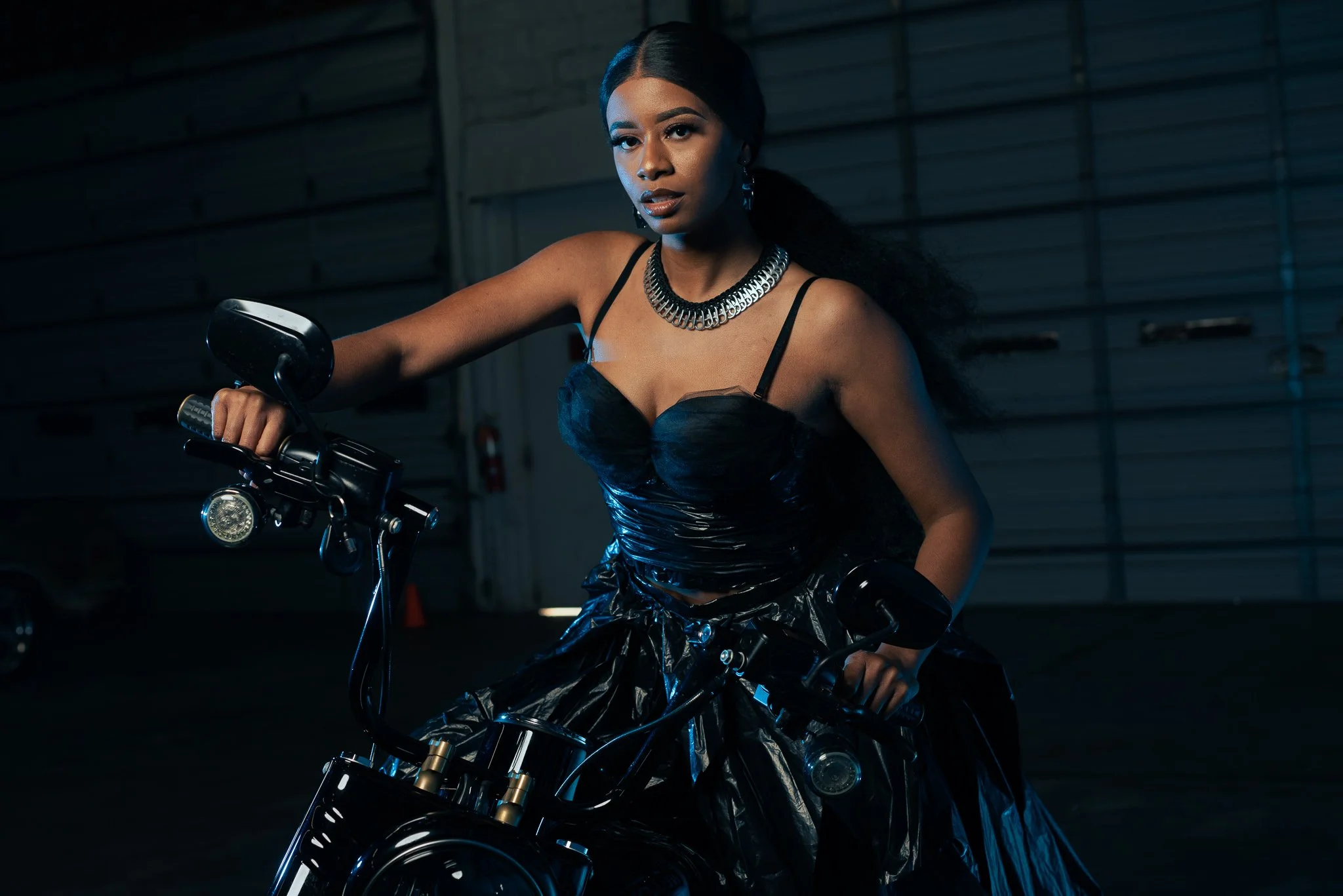 Motorcycle Editorial  Fashion Photoshoot Raleigh
