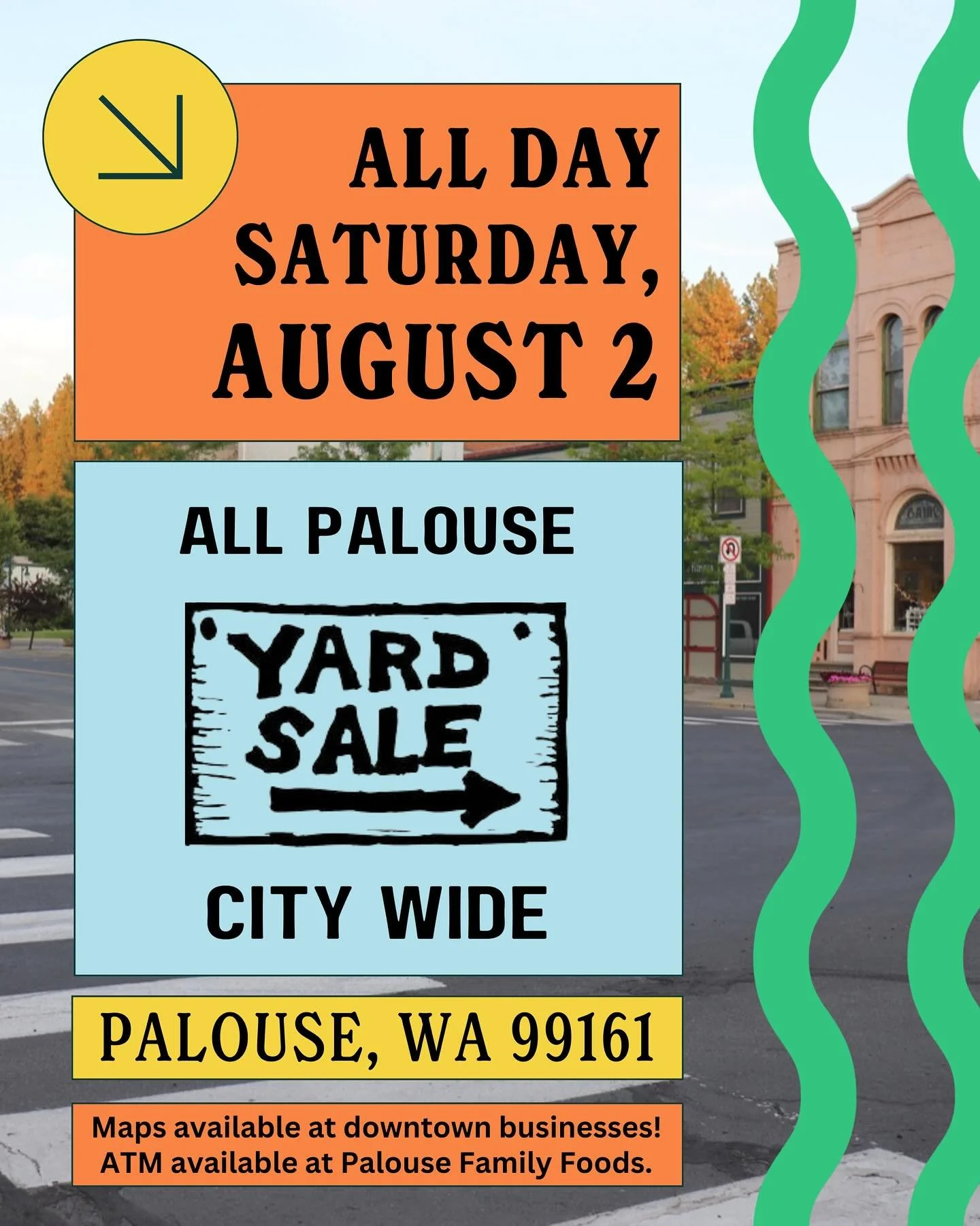 Palouse's best deals of the summer are happening this Saturday, August 2 📣 Lots of sales, lots of treasurers, and lots of delicious food and drink to enjoy when you take that well-earned break. 

📍Maps will be available at City Hall and Chamber bus