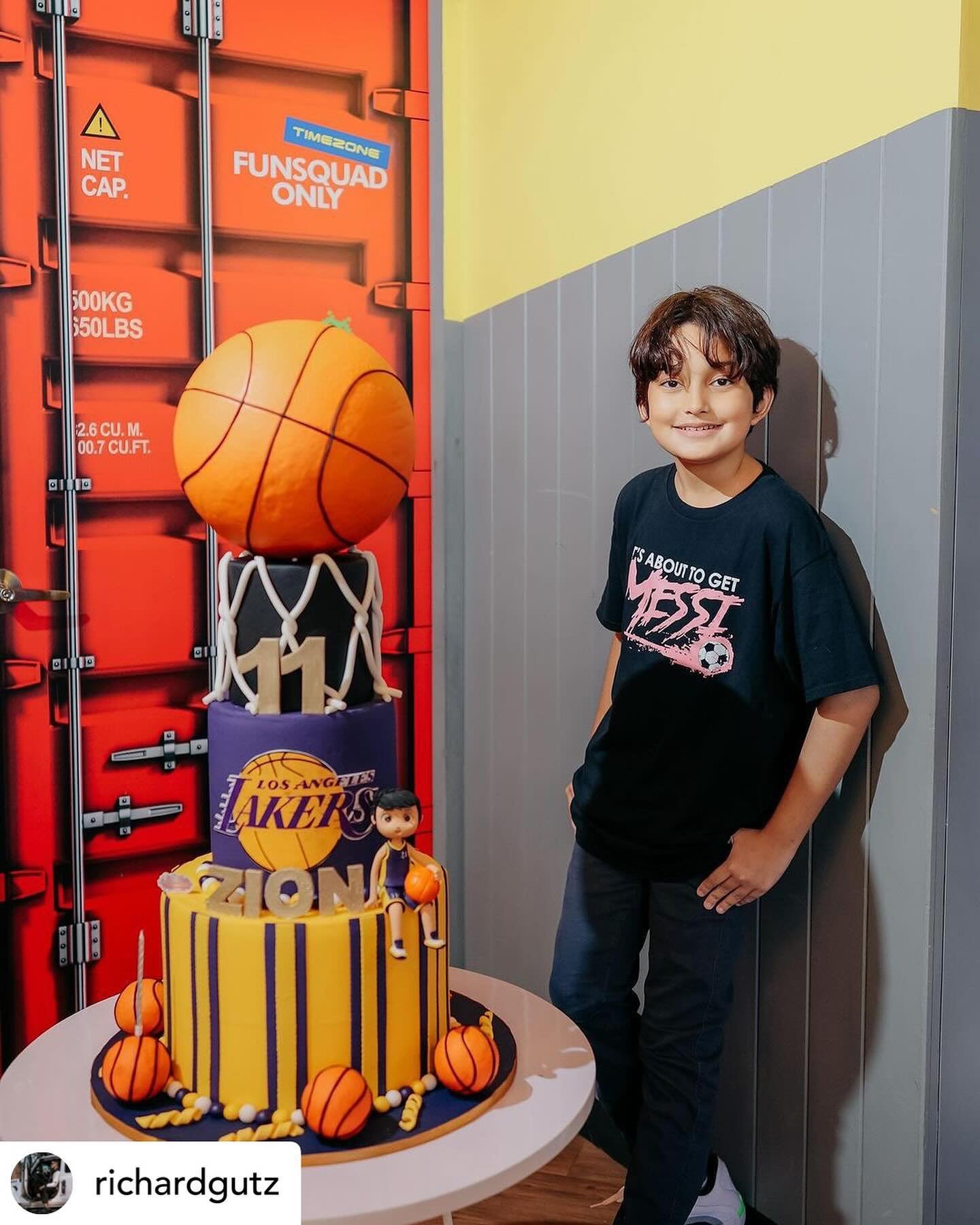 Posted @withregram &bull; @richardgutz Happy 11th birthday Zion
Dada is here for you no matter what 
I love you always my young lion 💛

Thank you to @niceprintphoto and @honeyglazecakes for supporting our intimate celebration with family and Zion&rs