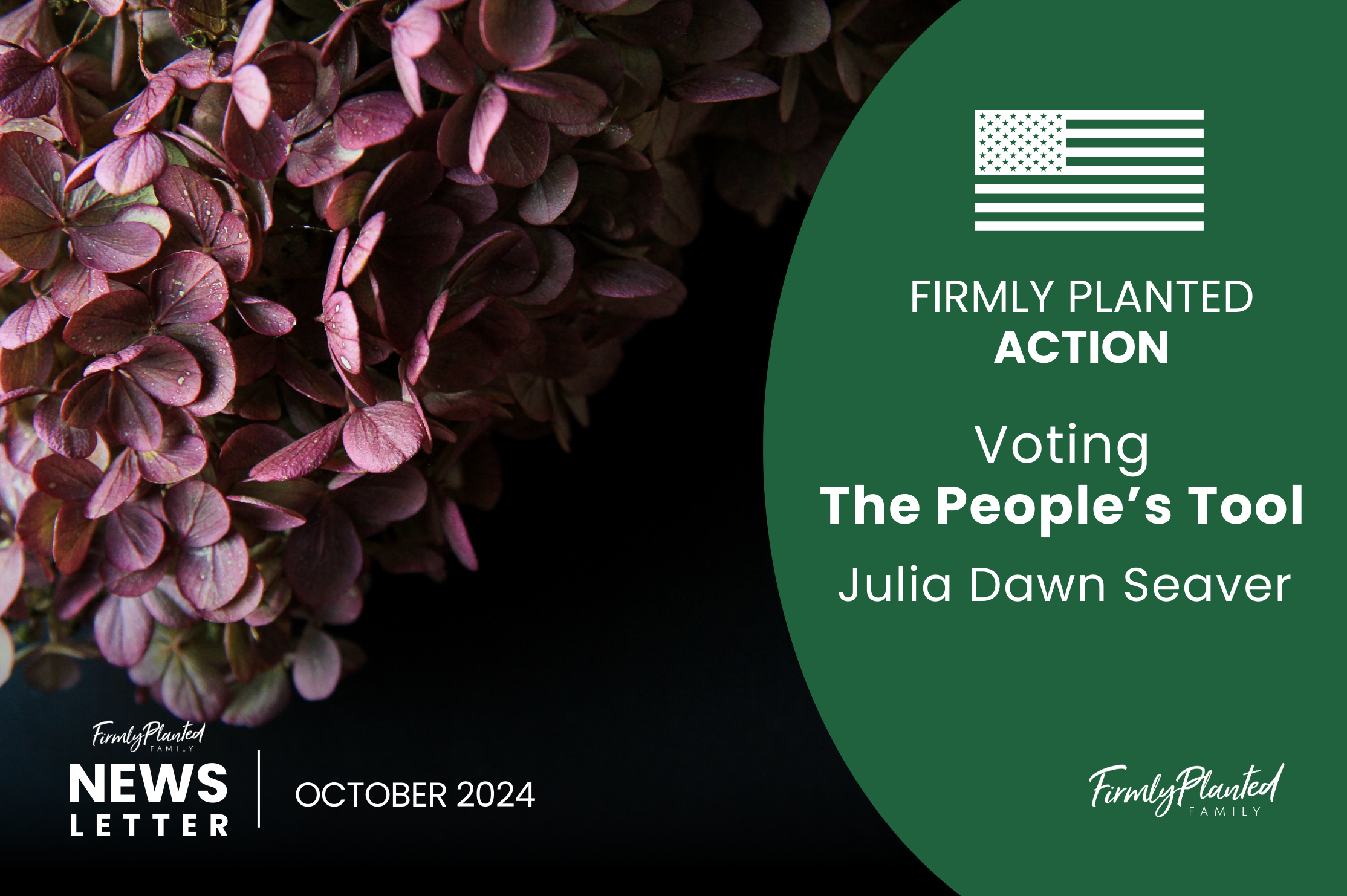 Firmly Planted Action: Voting - The People’s Tool -Julia Dawn Seaver