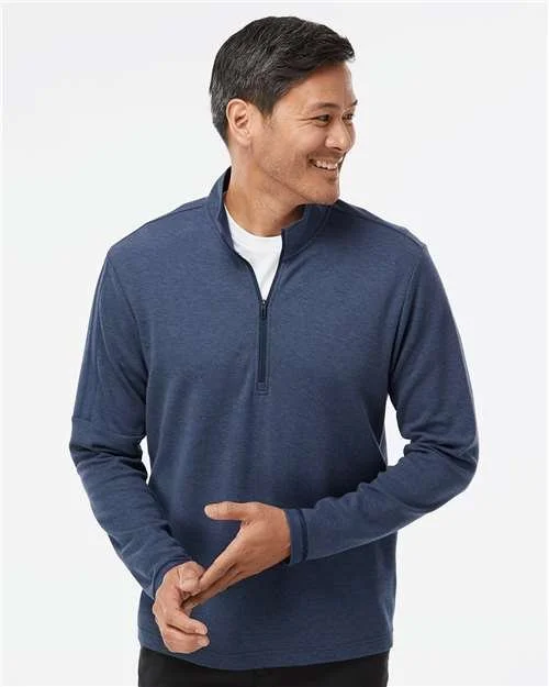 Adidas 07053 Men's 3-Stripes Quarter-Zip Sweater Pullover