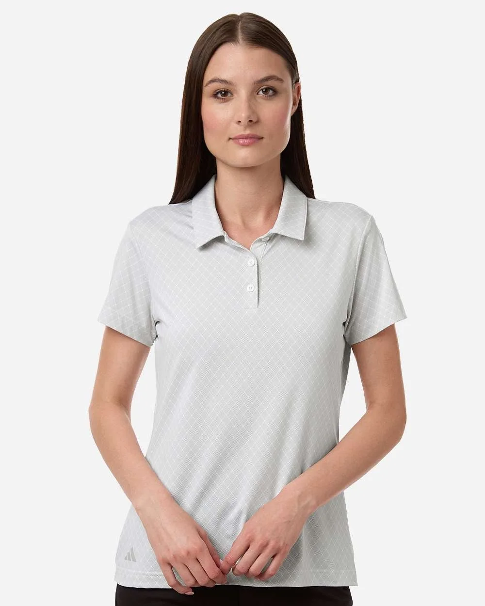Adidas 13153 Women's 4-Way Stretch Printed Polo