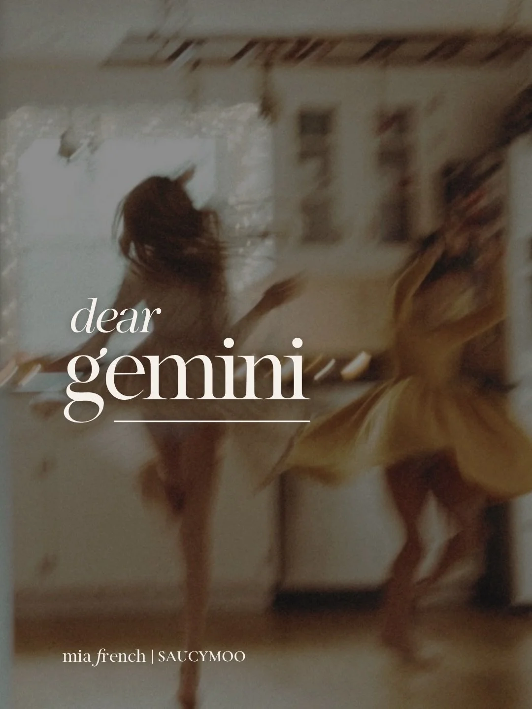 Dear Gemini,

Your gift is reminding us that thinking can be playful, and connection can be magical. Thank you for stirring our minds, bringing laughter and light-hearted conversation into our lives, and inviting us to experience fun and live a littl