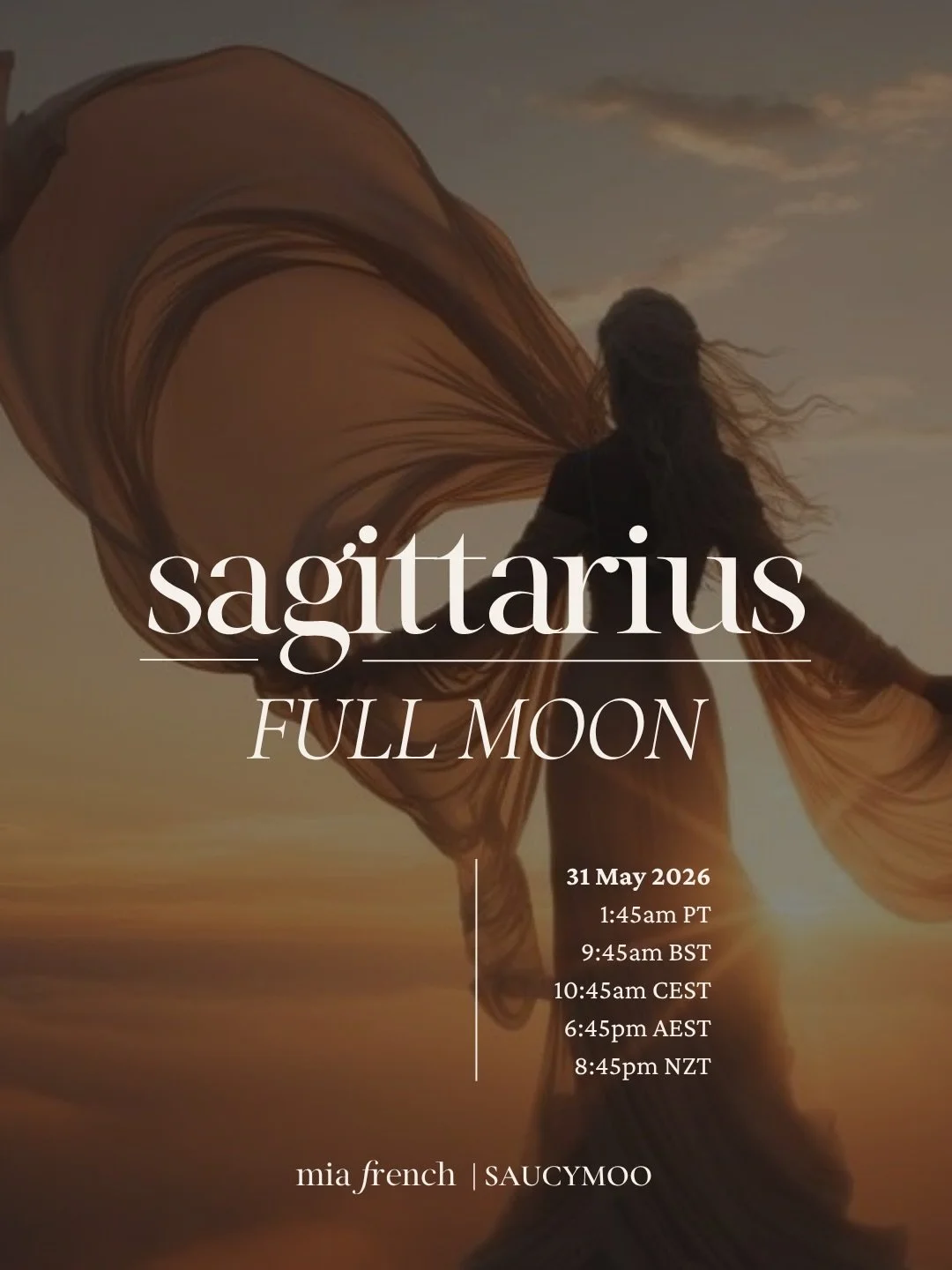 Sagittarius Full Moon 🏹❤️&zwj;🔥🫶🏻

Seek the freedom your desire and believe in yourself 🤍

This rare Blue Moon (the second full moon of the month) is full of possibilities, optimism, truths, expansion and luck. Don&rsquo;t limit yourself. Aim hi