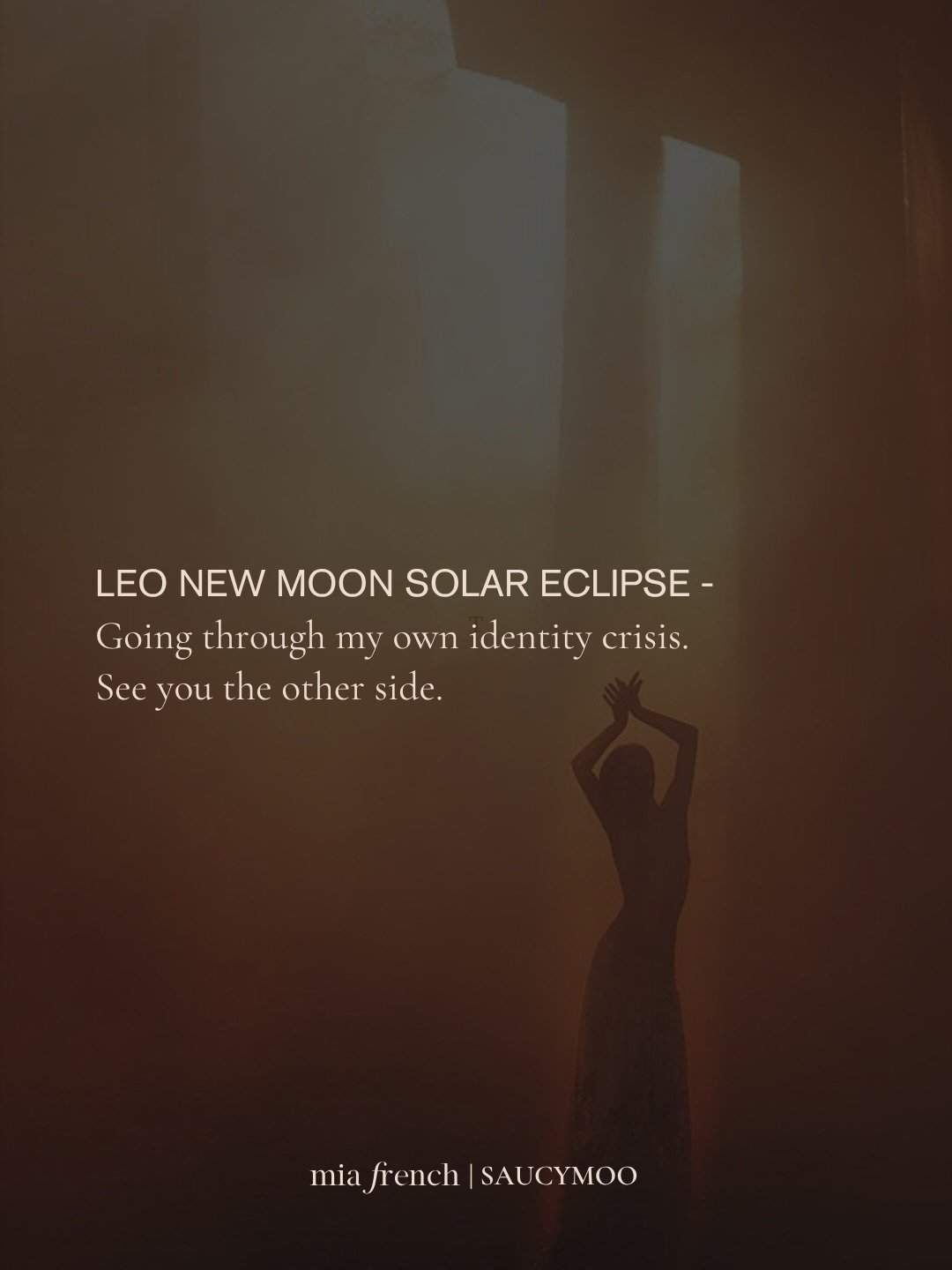 Leo New Moon Solar Eclipse ~ 

I am wiped, and my f*cks are leaving the building. 

Shine bright b*tches!🔥✨ See you on the other side 👋🏼😘

#leonewmoon #solareclipse #newmooninleo #eclipseseason #astrologer