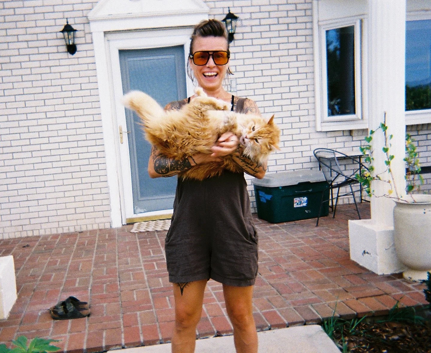 Last summer I insane manifested a house for my women&rsquo;s retreat that CAME WITH A CAT and then 4 months later I finally got all my film developed and delightedly found these gems starring the king, Joaquin Phoenix. 🦁