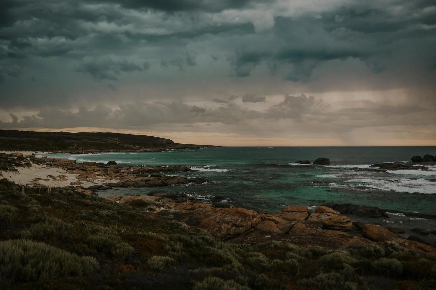 Last light, last night.