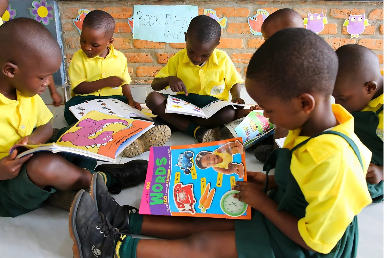 Reading is fun! These RCCS Early Childhood Development students are enjoying spending time in their classroom&rsquo;s &ldquo;reading corner.&rdquo; The reading corner allows the children to relax, learn, discover, and enjoy the pleasures of reading. 