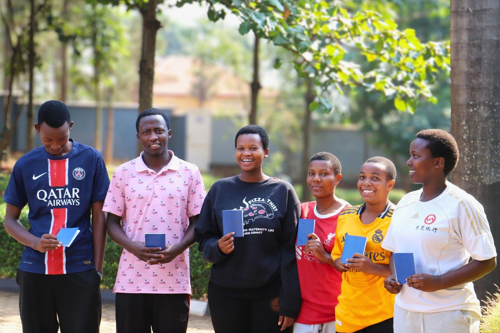 This picture brings us joy as it highlights the incredible ways in which God continues to bless our mission and ministry. These six teenagers were among the first children to come into our care over ten years ago. All six are enrolled in Secondary sc