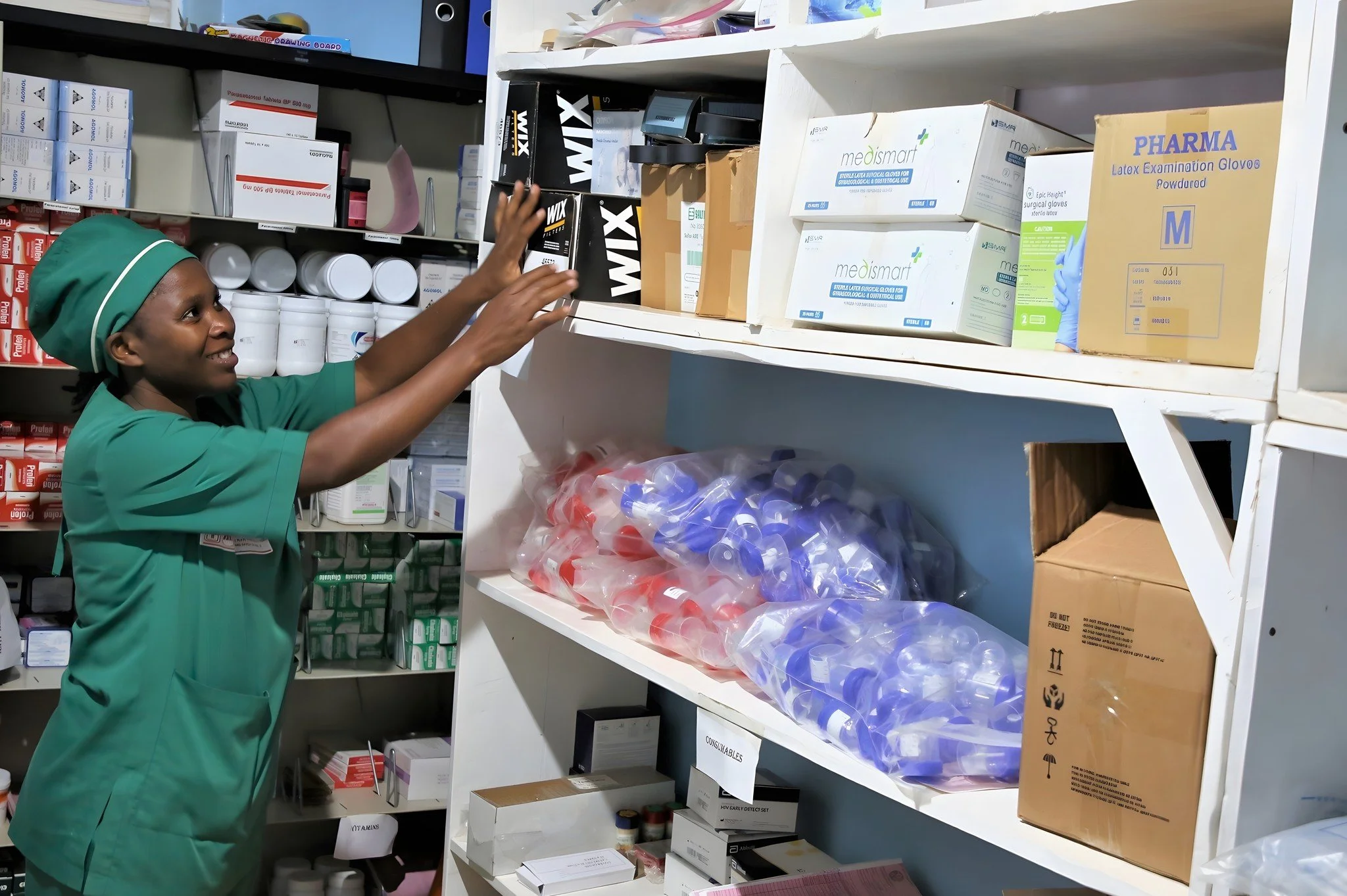 &ldquo;A place for everything and everything in its place!&rdquo; Chantal Uwera, a member of our Health Center&rsquo;s team, regularly puts this proverb into action as she organizes supplies in one of the Health Center&rsquo;s storage areas. Well-org