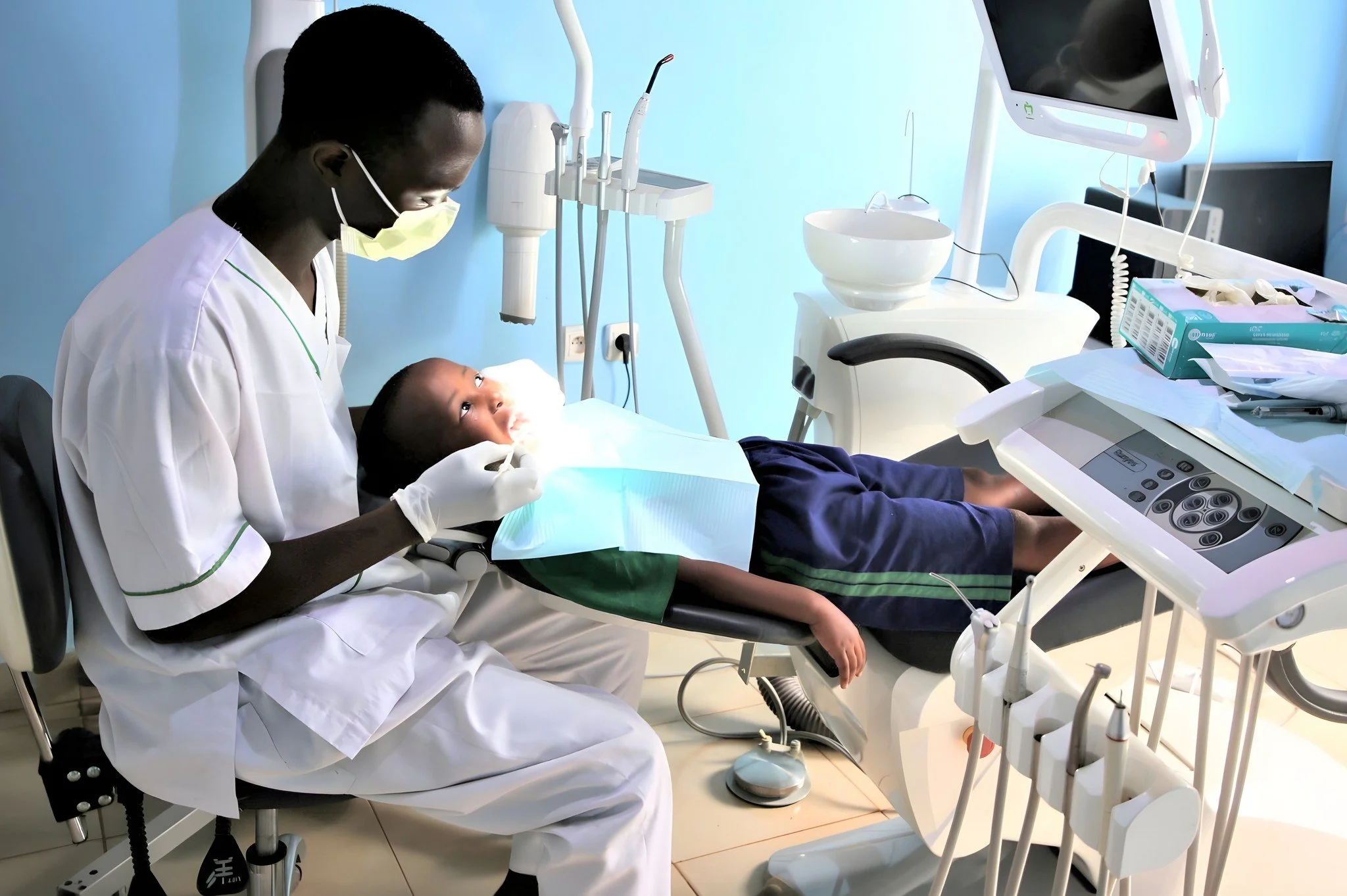 A RCCS Primary student is undergoing an examination in our Health Center&rsquo;s well-equipped dental clinic. A recent report from a group of dentists who conducted dental screenings on our campus revealed that the majority of children in our communi