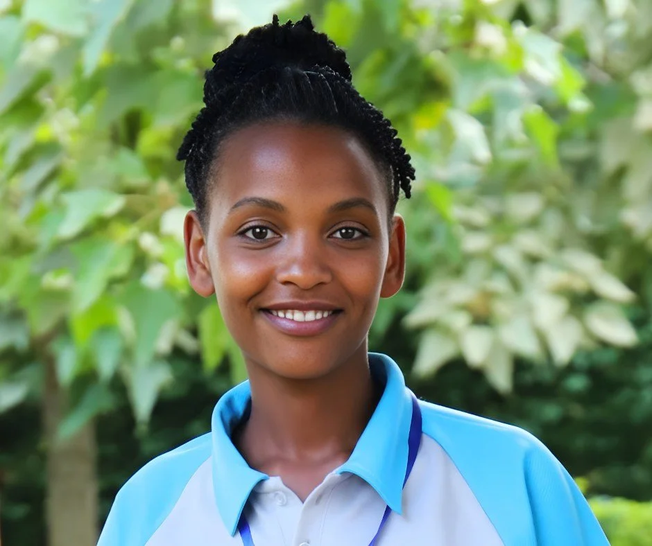 Yvette Dusabimana, one of our original sponsored children, is currently completing a student-teaching internship at RCCS. She is also continuing her university studies, majoring in mathematics and physics with a focus on education. We are very encour