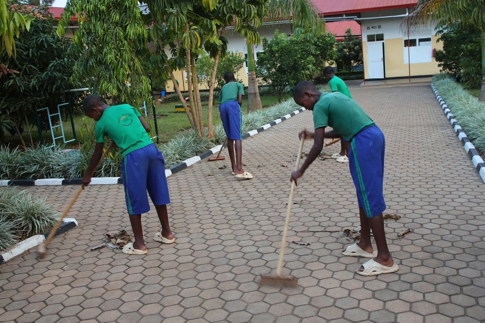 Hooray, it's Friday! Every day, our children are assigned tasks around campus. These tasks, such as sweeping the Primary school courtyard, reinforce in our students that this is their school and that they have a role in keeping it clean and neat. Muc
